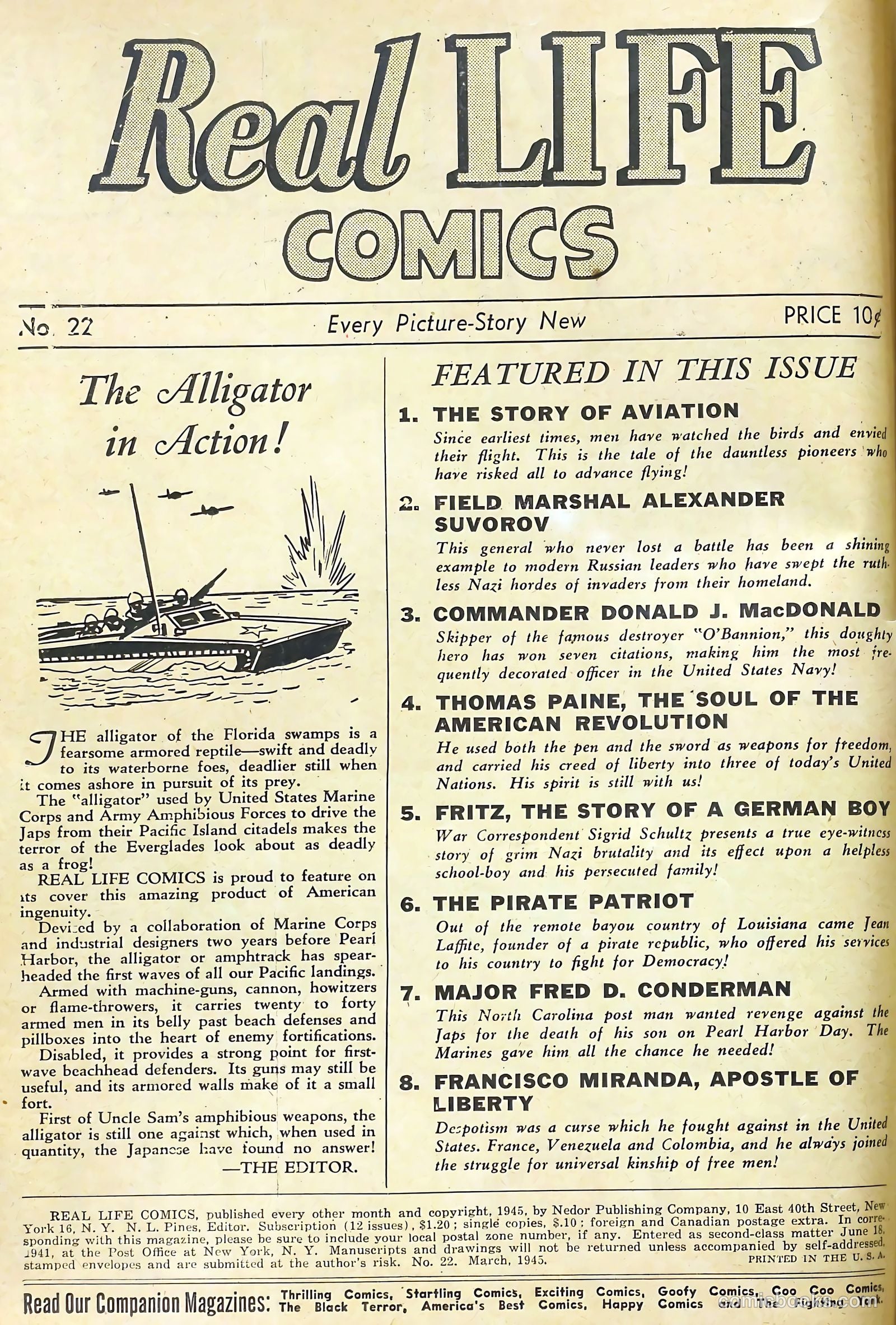 Real Life Comics #22 (1945) — page 2 of 52