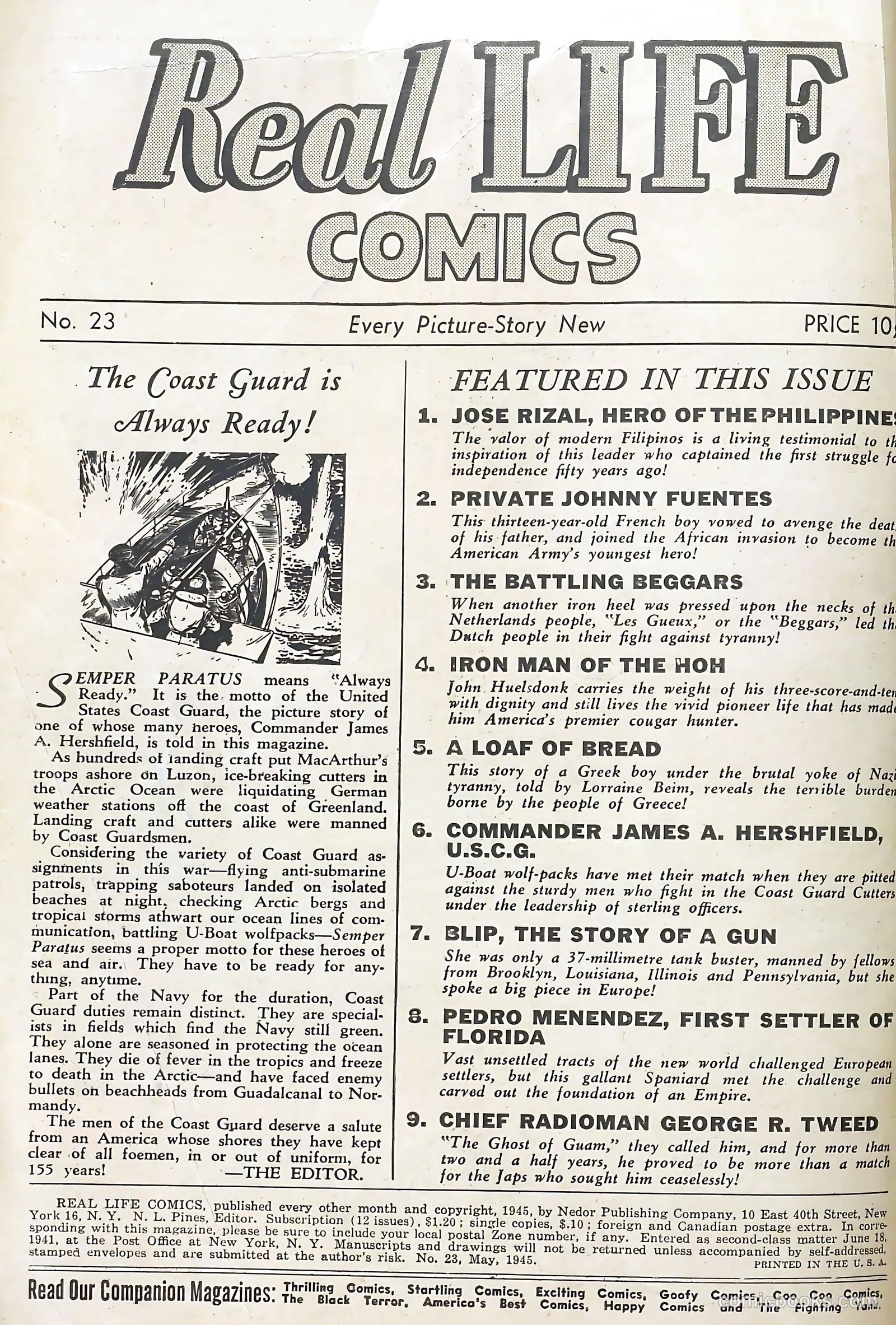 Real Life Comics #23 (1945) — page 2 of 52