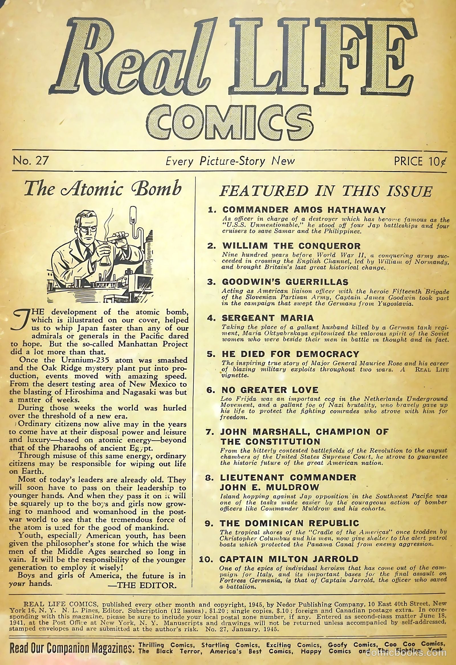 Real Life Comics #27 (1945) — page 2 of 52