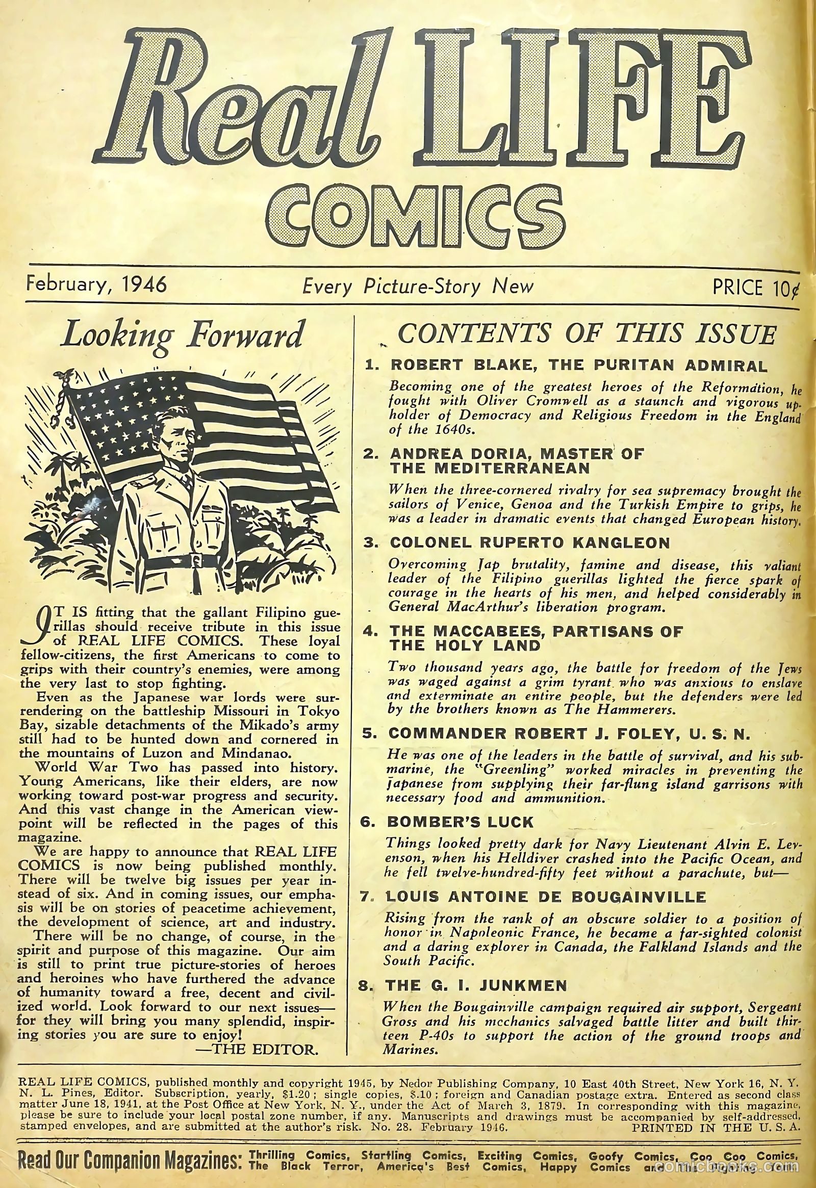 Real Life Comics #28 (1946) — page 2 of 52