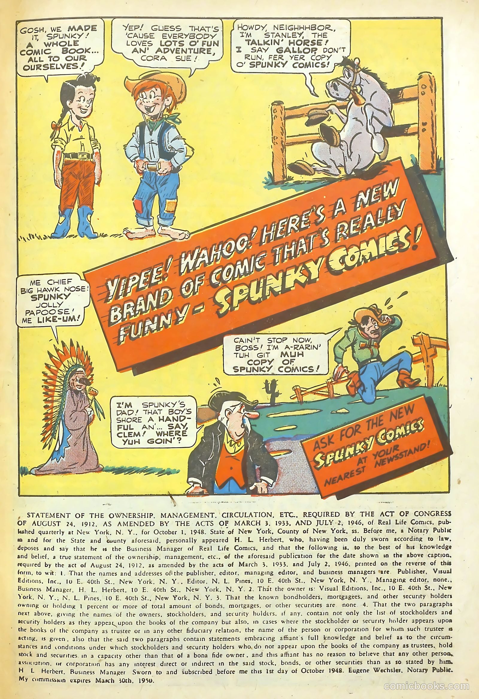 Real Life Comics #48 (1949) — page 27 of 36
