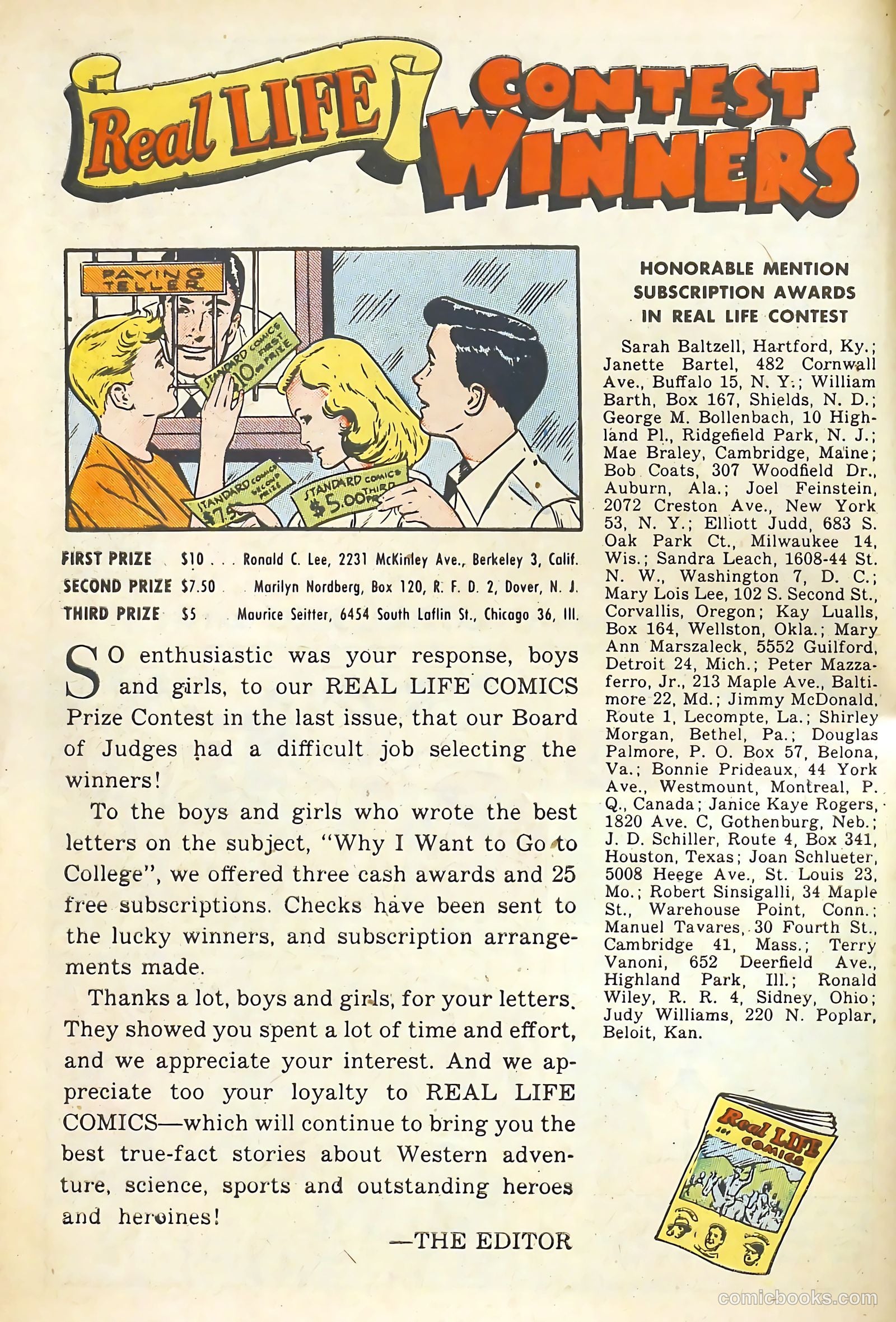 Real Life Comics #51 (1950) — page 8 of 36
