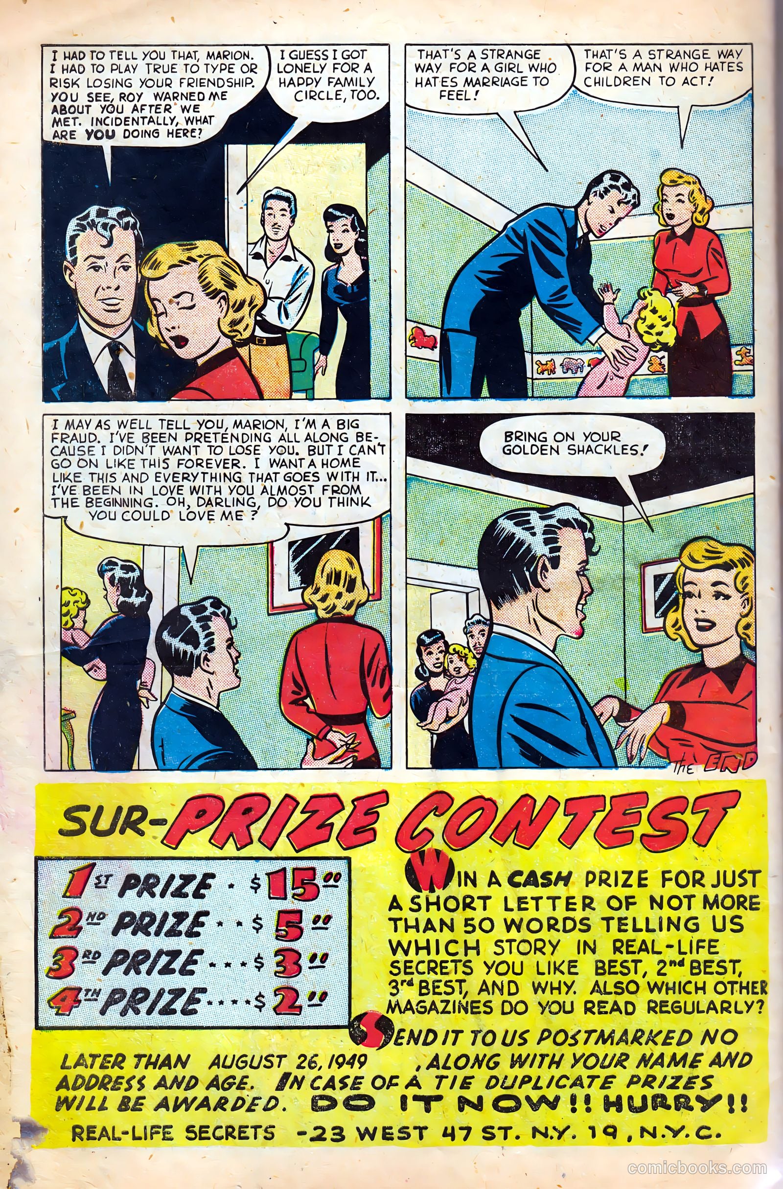 Real Life Secrets #1 (1949) — page 34 of 36
