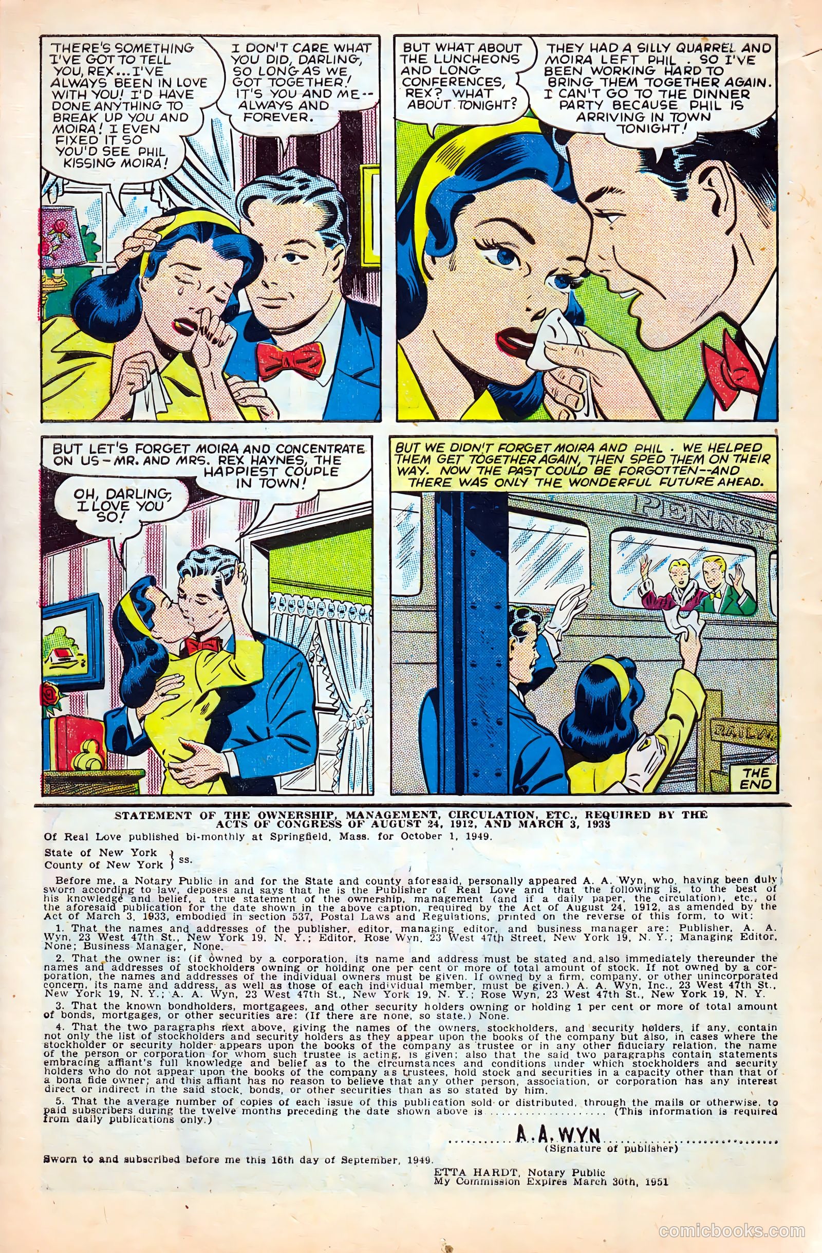 Real Love #31 (1950) — page 34 of 36