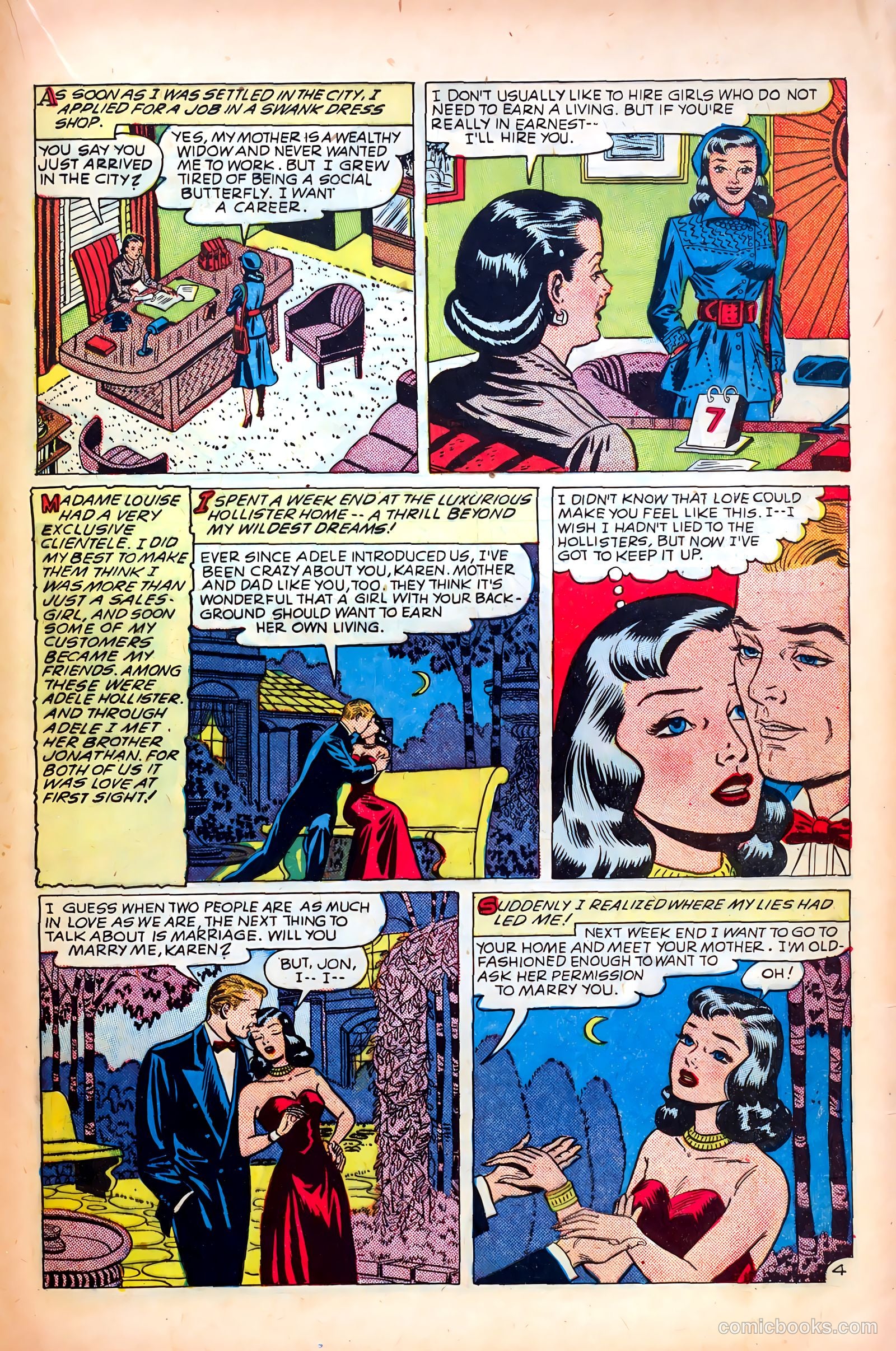 Real Love #32 (1950) — page 21 of 36