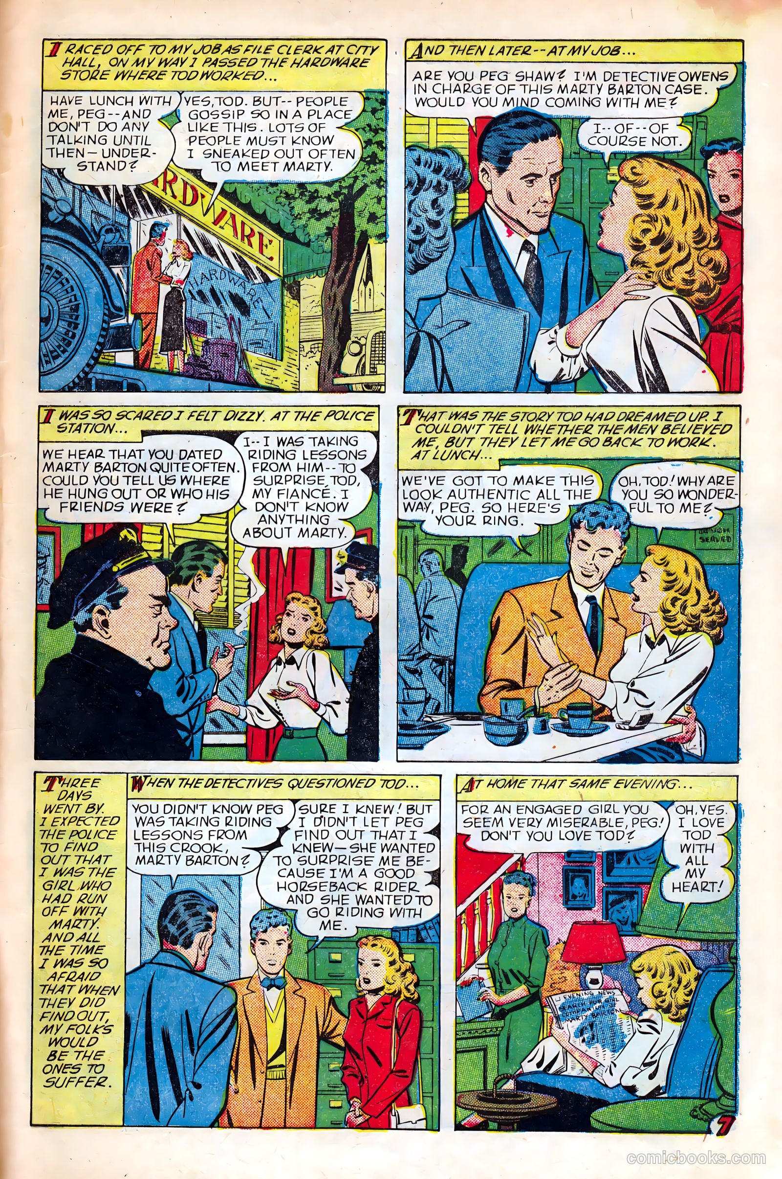 Real Love #35 (1951) — page 33 of 36