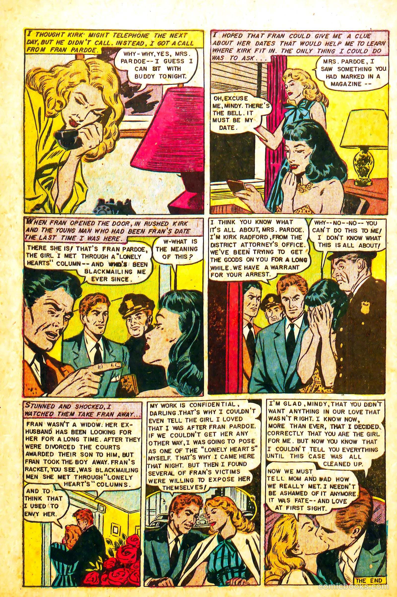 Real Love #52 (1952) — page 34 of 36