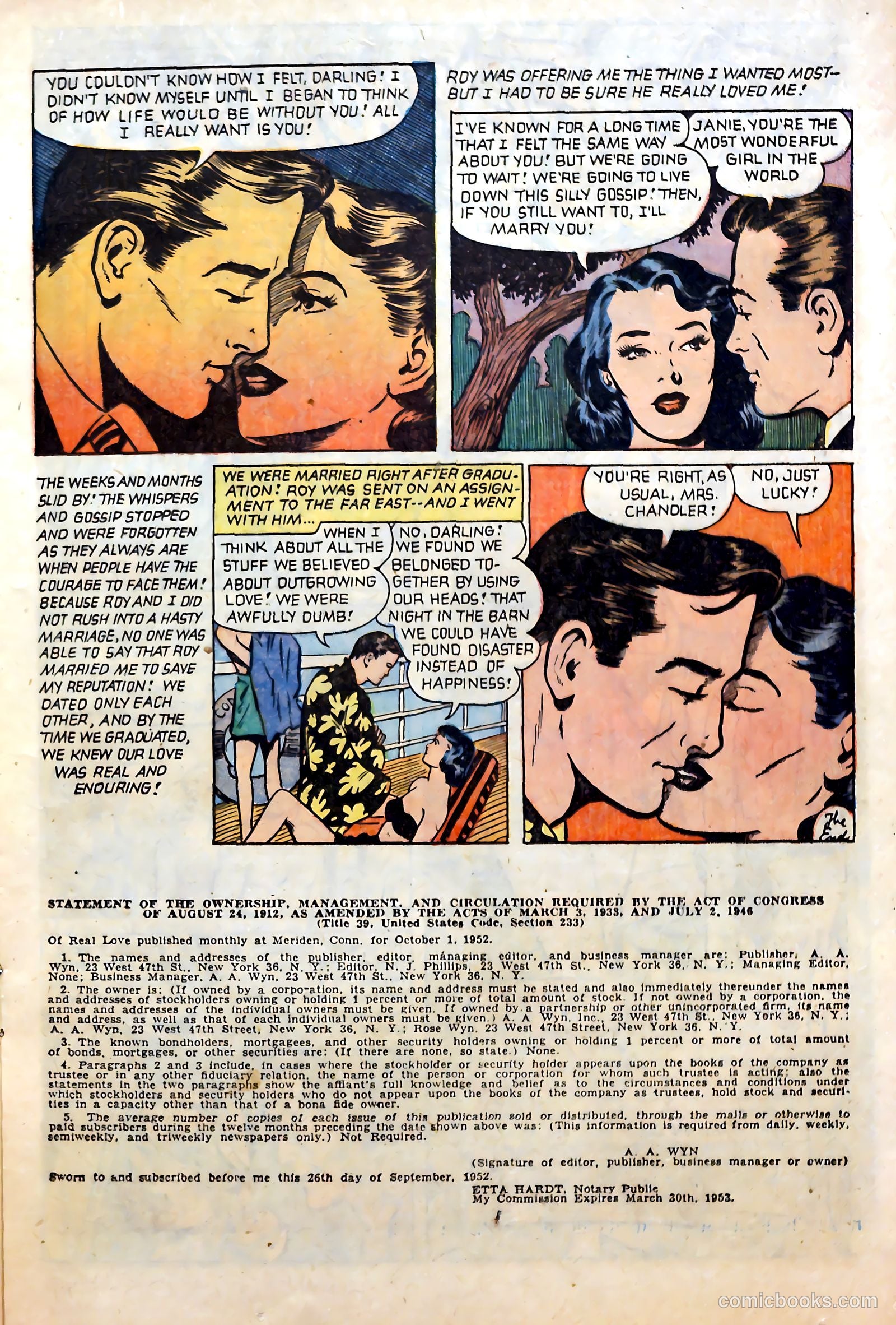 Real Love #54 (1953) — page 17 of 36