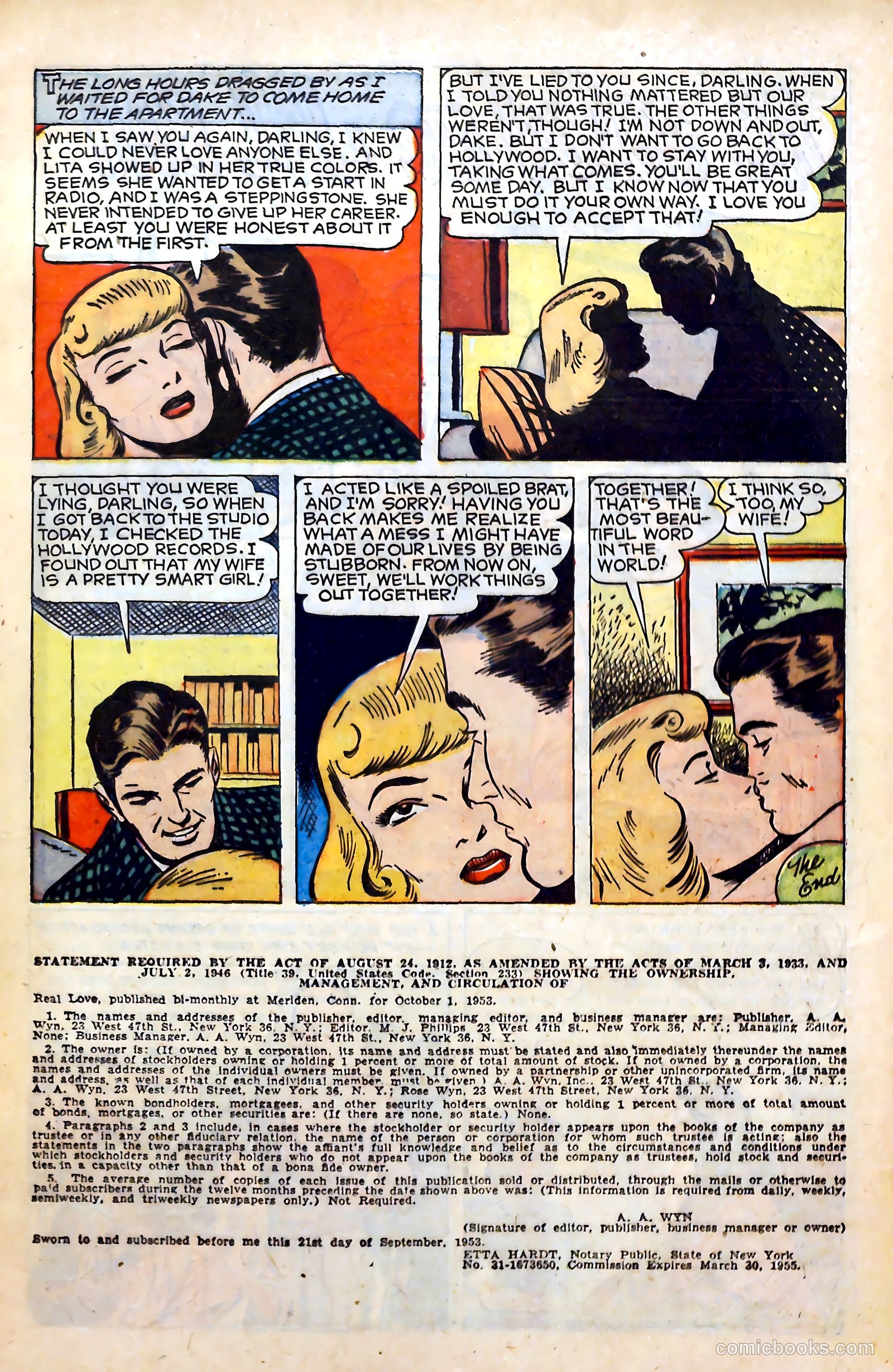 Real Love #61 (1954) — page 18 of 37