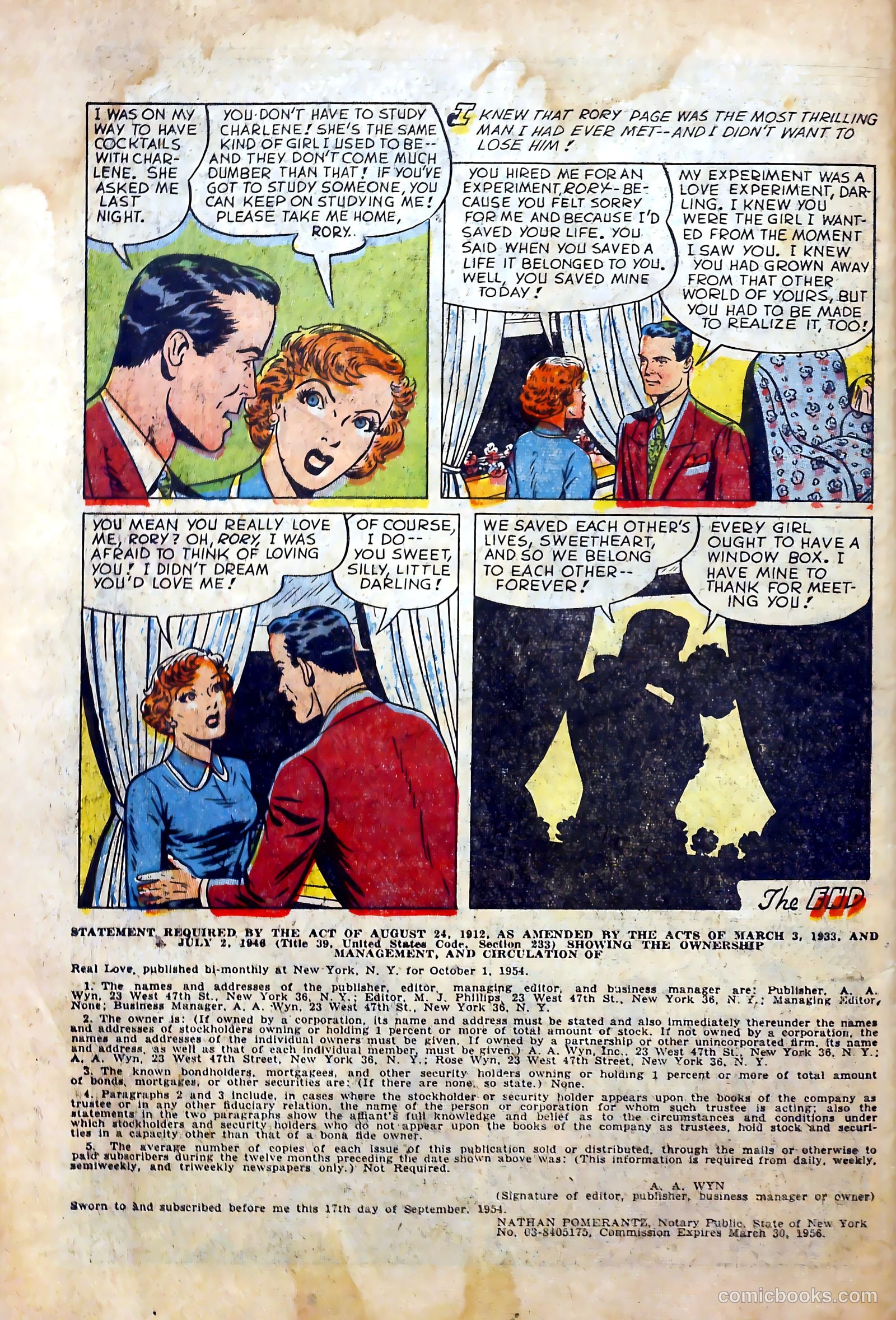 Real Love #67 (1955) — page 34 of 36