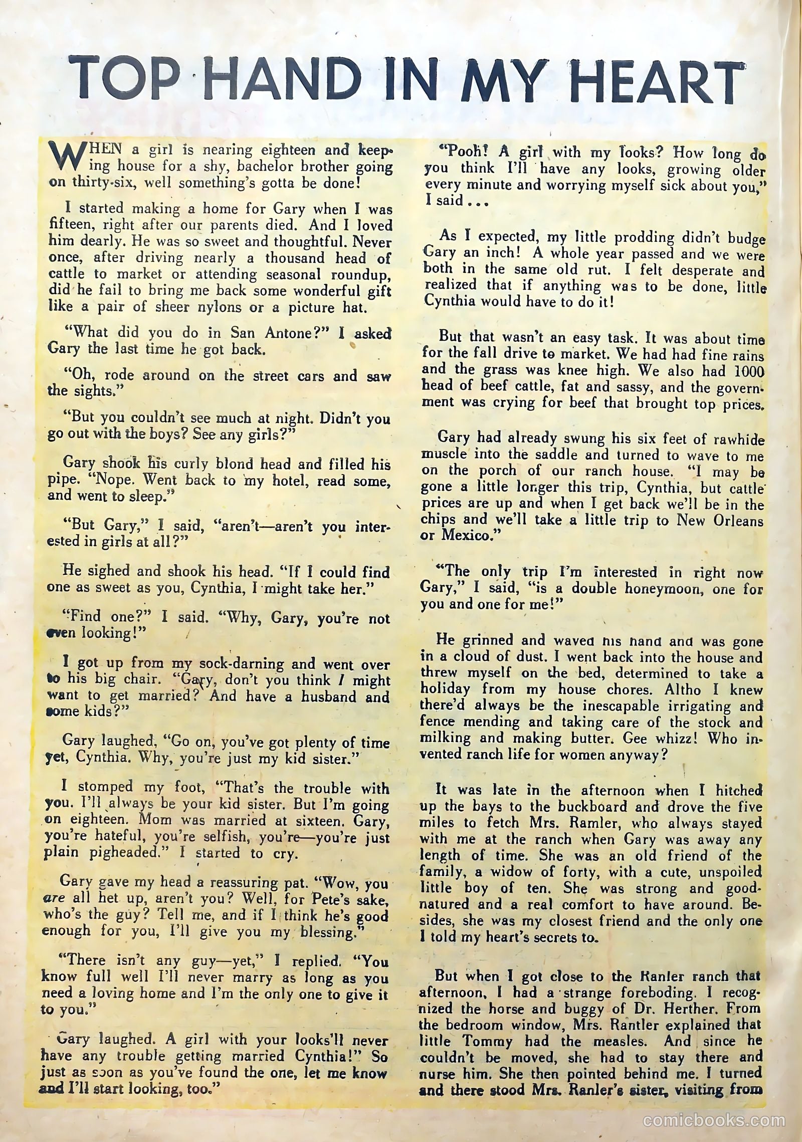 Real Romances #4 (1949) — page 30 of 52