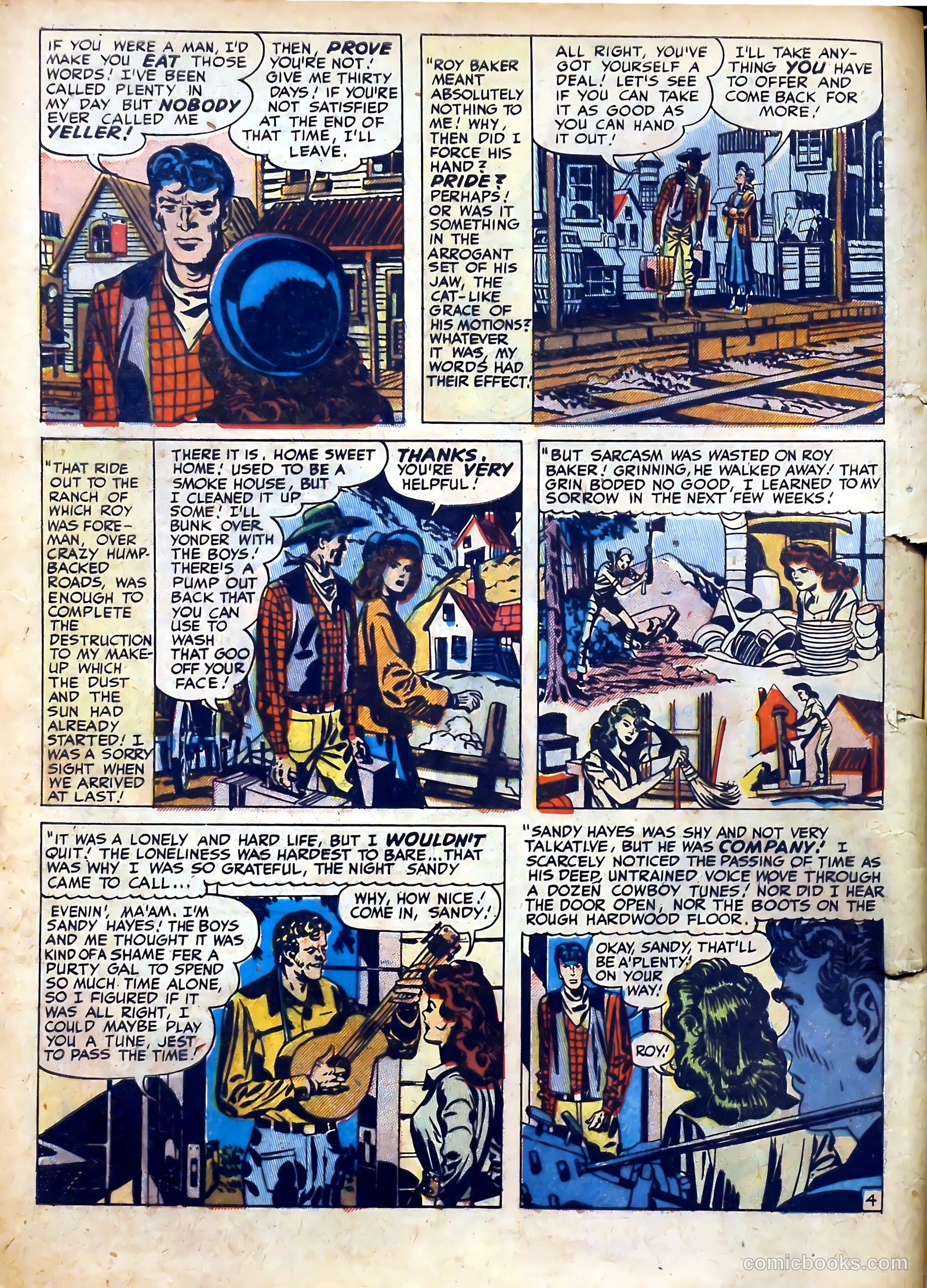 Real Romances #5 (1950) — page 6 of 52