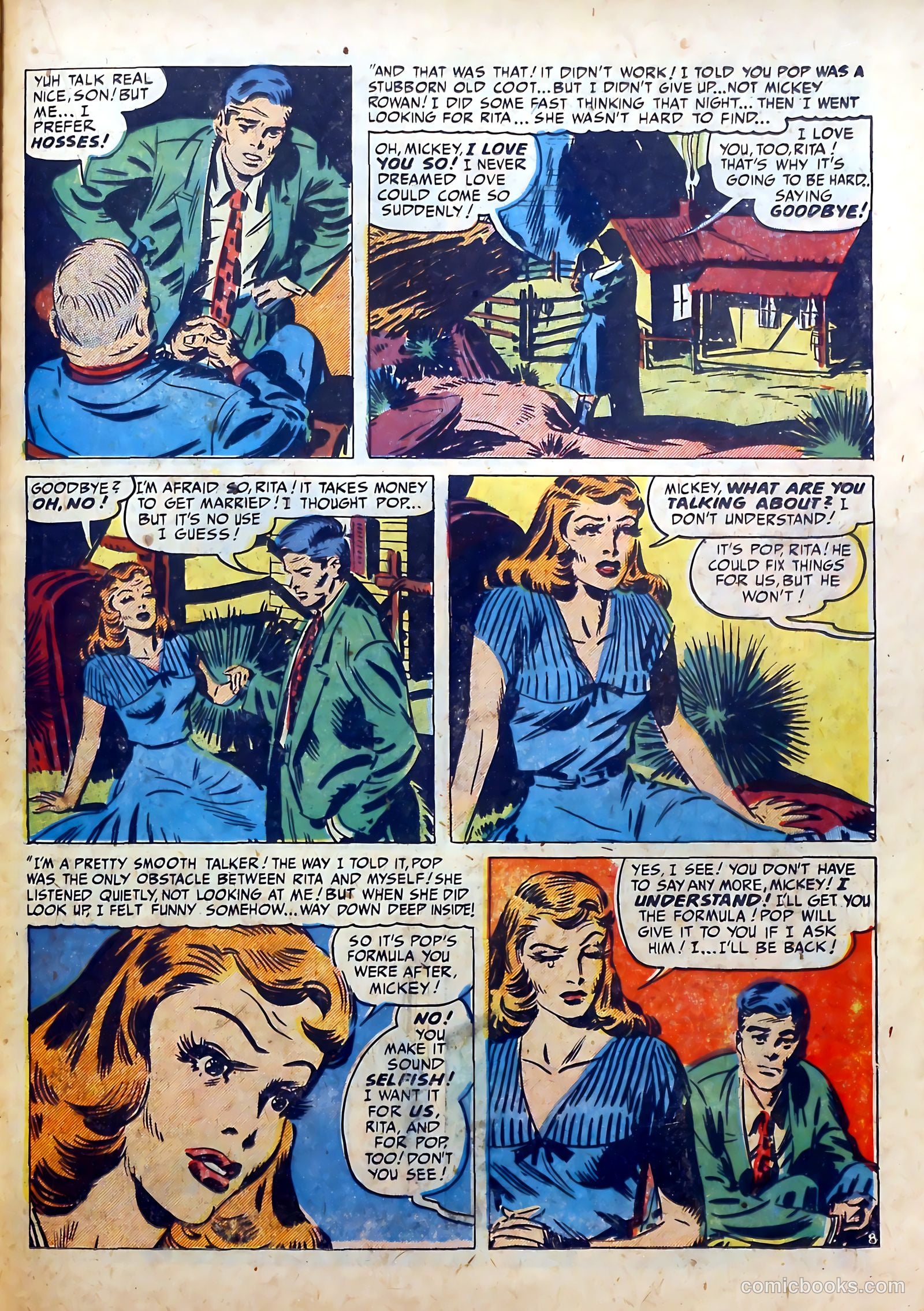 Real Romances #6 (1950) — page 35 of 52
