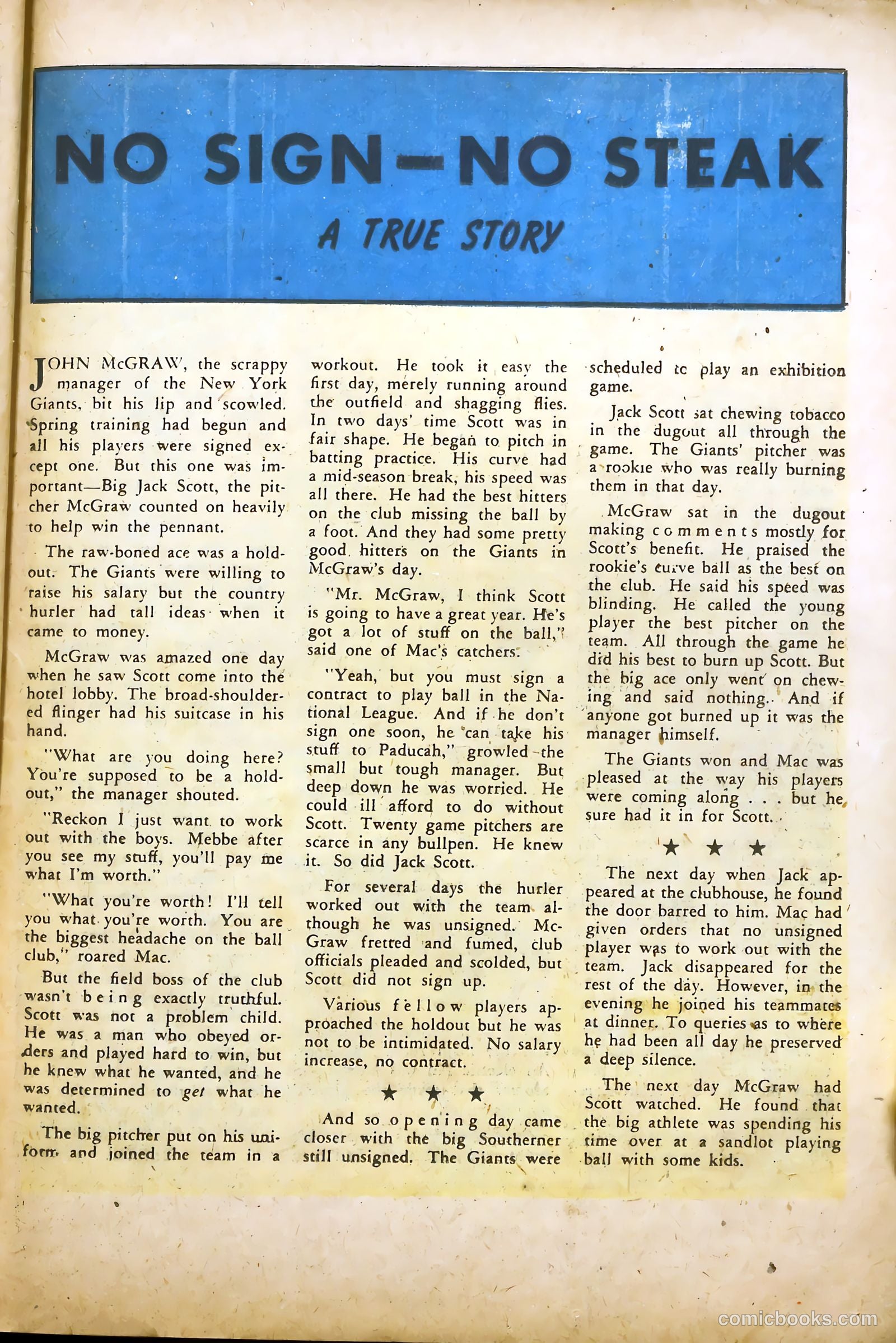 Real Sports Comics #1 (1948) — page 33 of 53