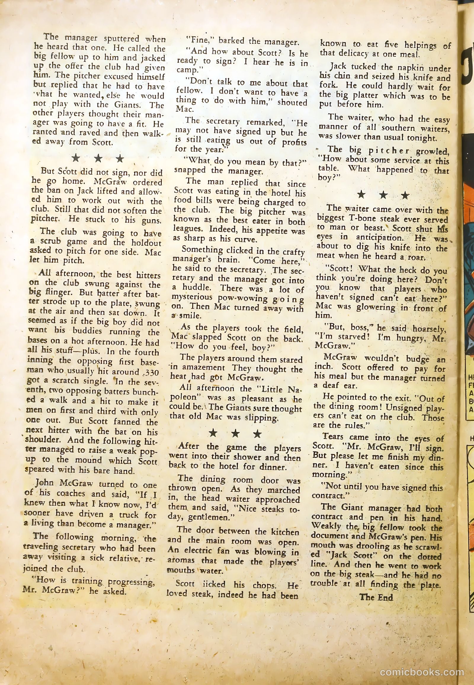 Real Sports Comics #1 (1948) — page 34 of 53