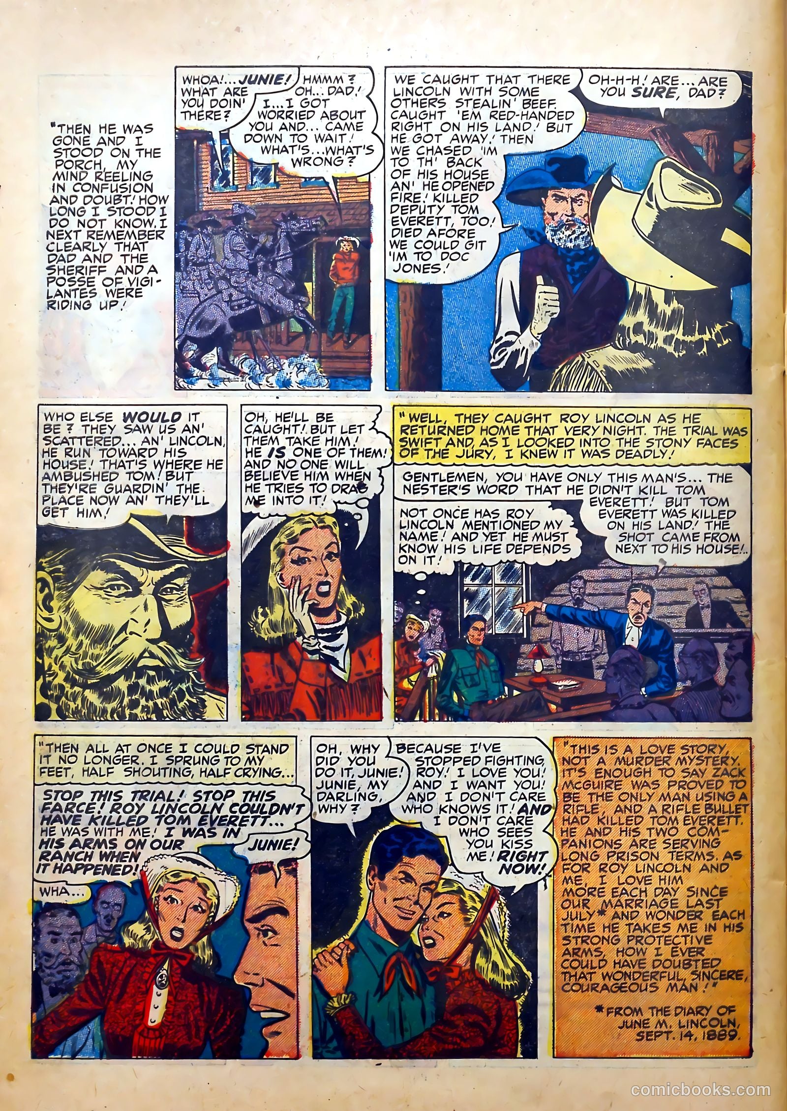 Real West Romances #3 (1949) — page 38 of 52