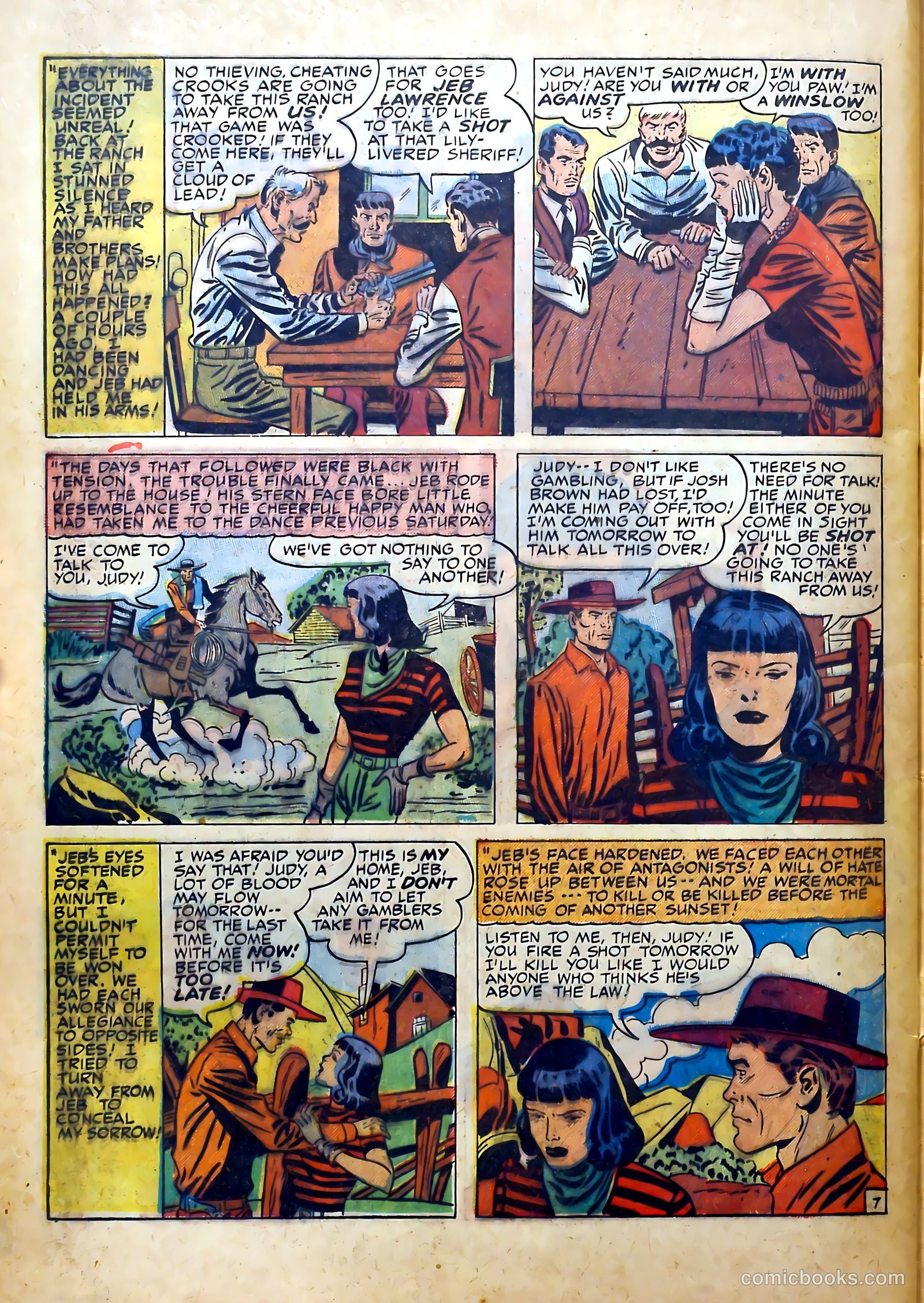 Real West Romances #3 (1949) — page 46 of 52