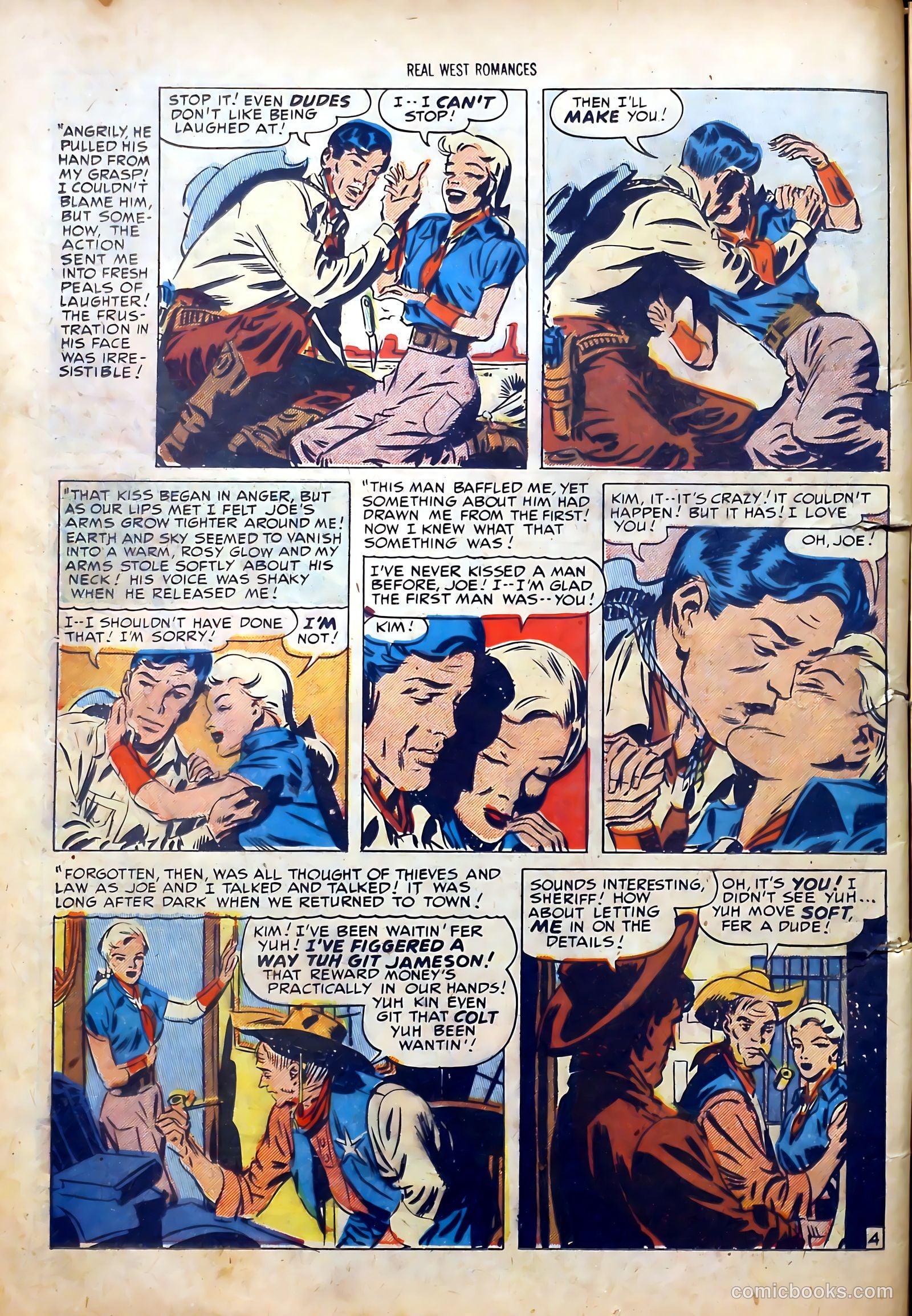 Real West Romances #5 (1949) — page 16 of 52