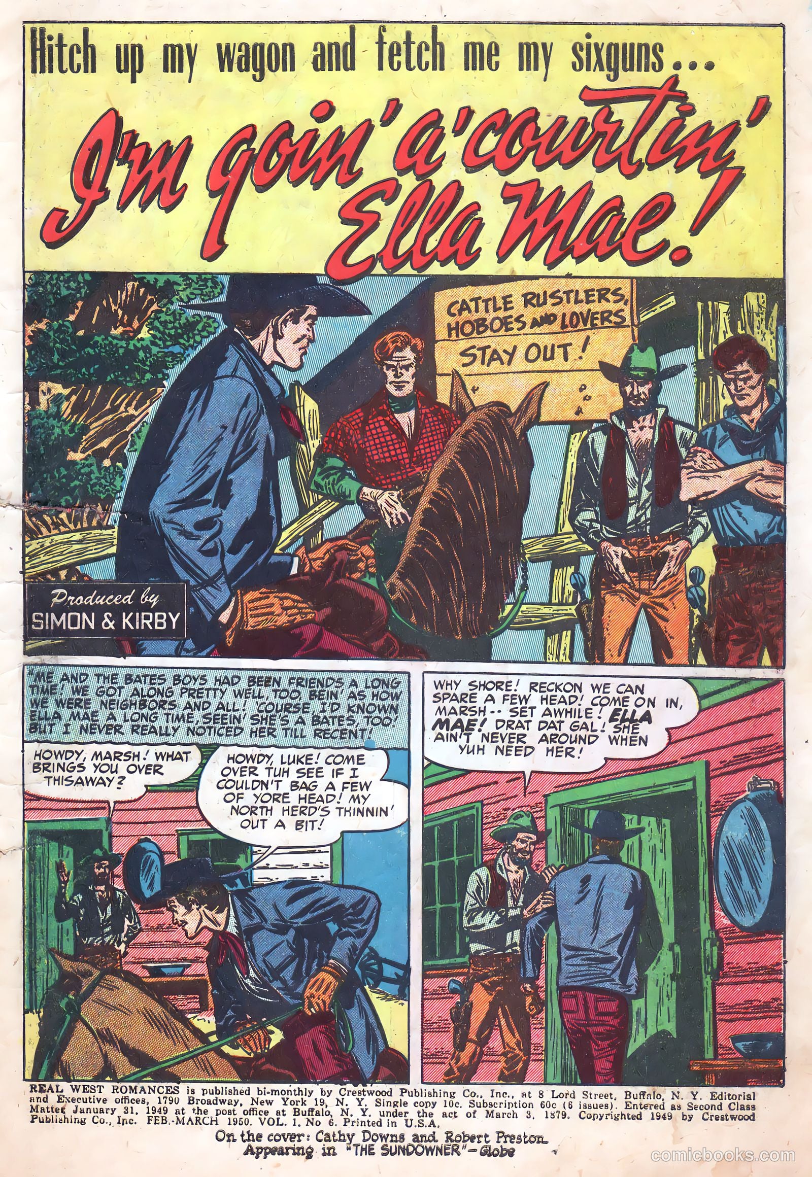 Real West Romances #6 (1950) — page 3 of 52