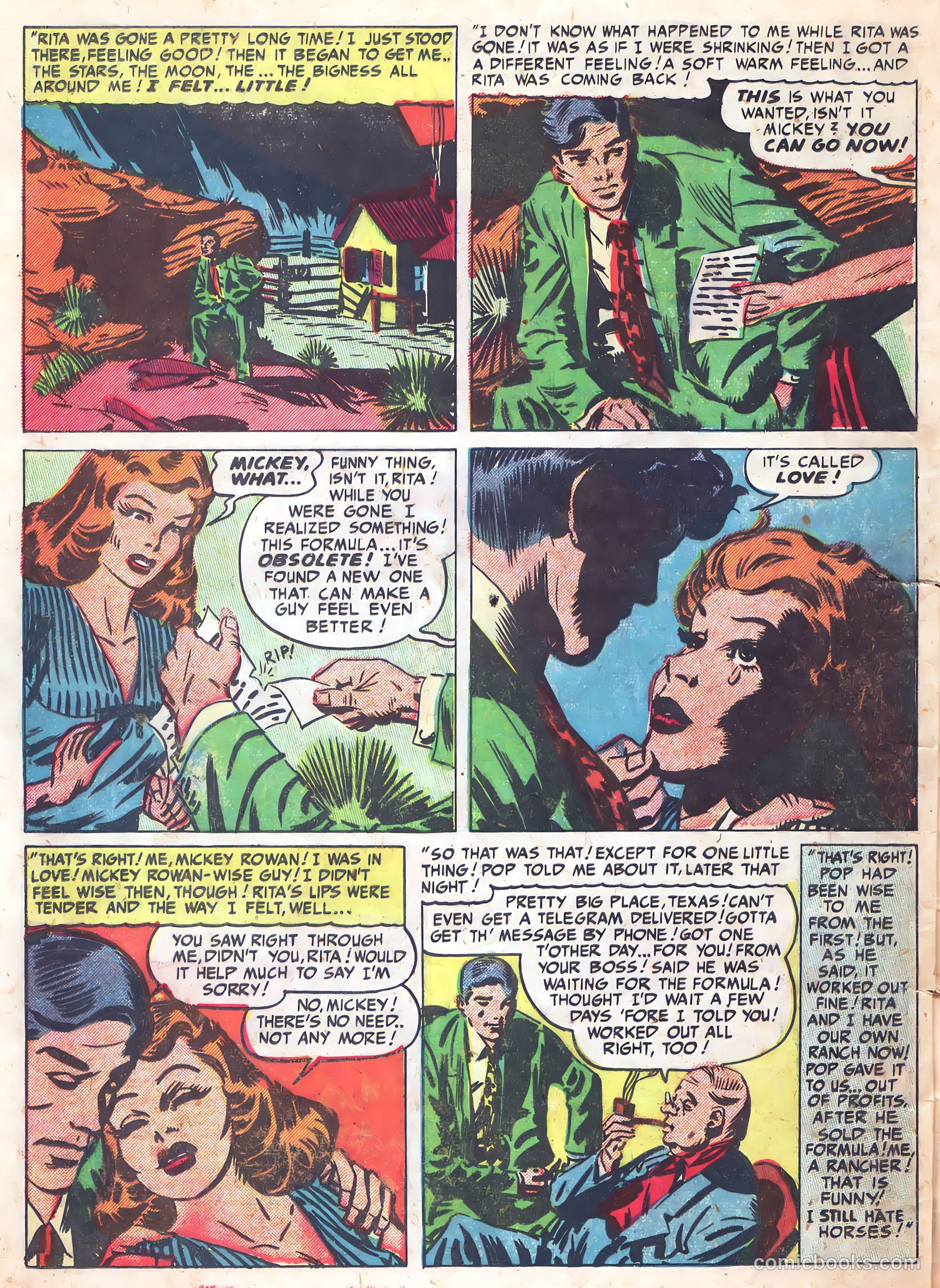 Real West Romances #6 (1950) — page 36 of 52