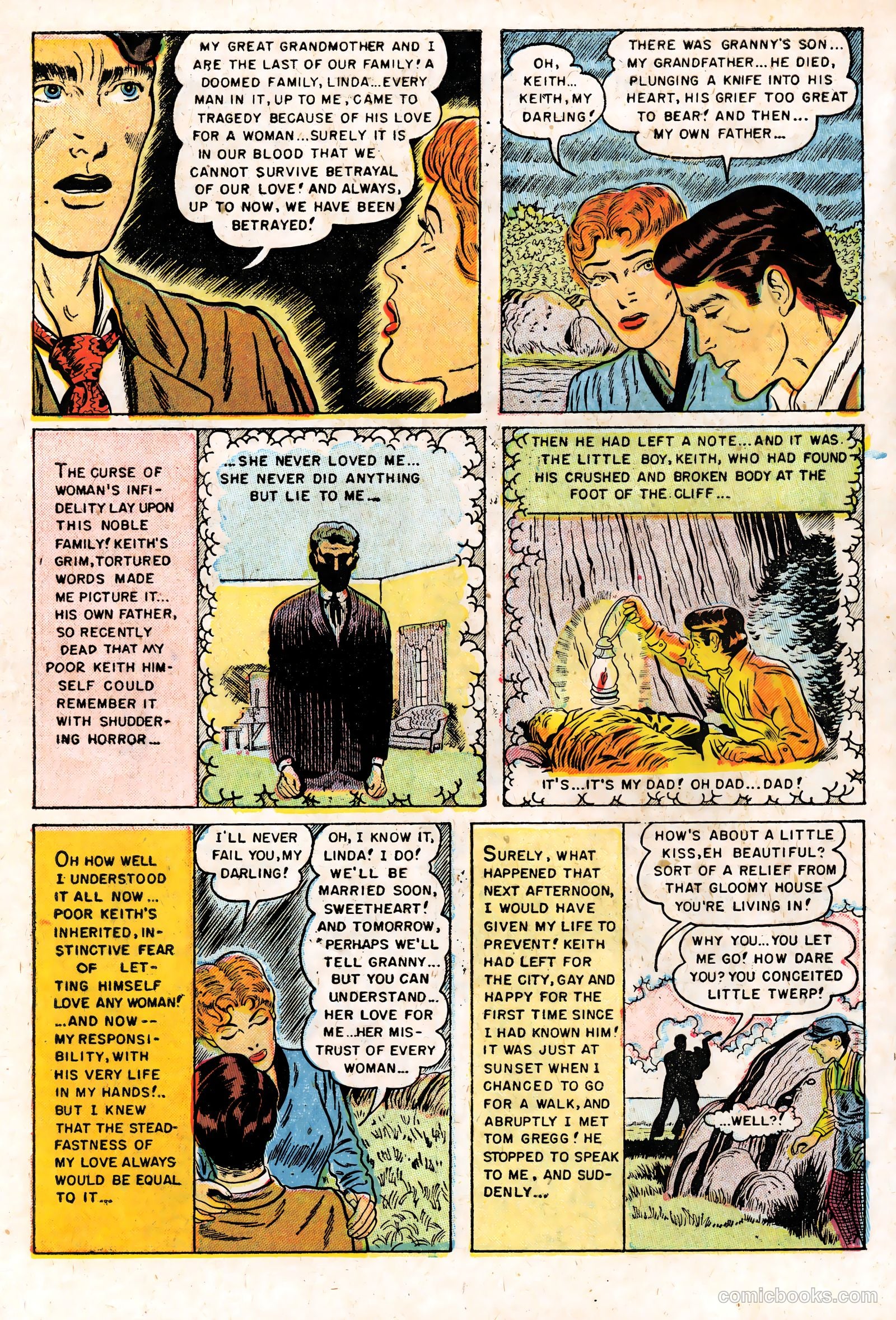 Realistic Romances #16 (1954) — page 32 of 36