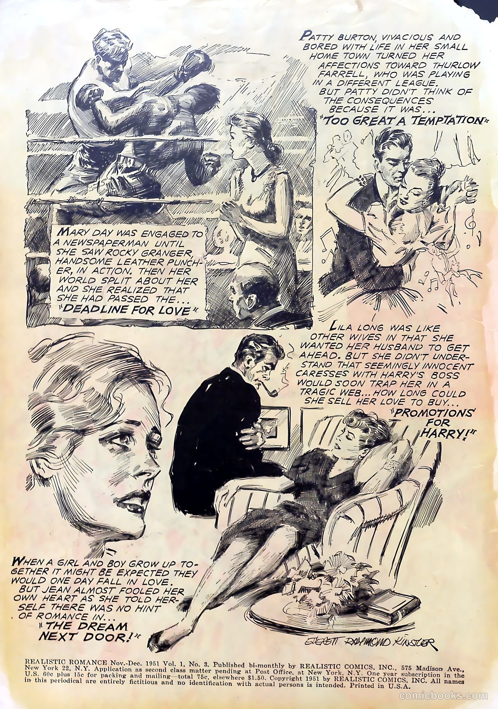 Realistic Romances #3 (1951) — page 2 of 36