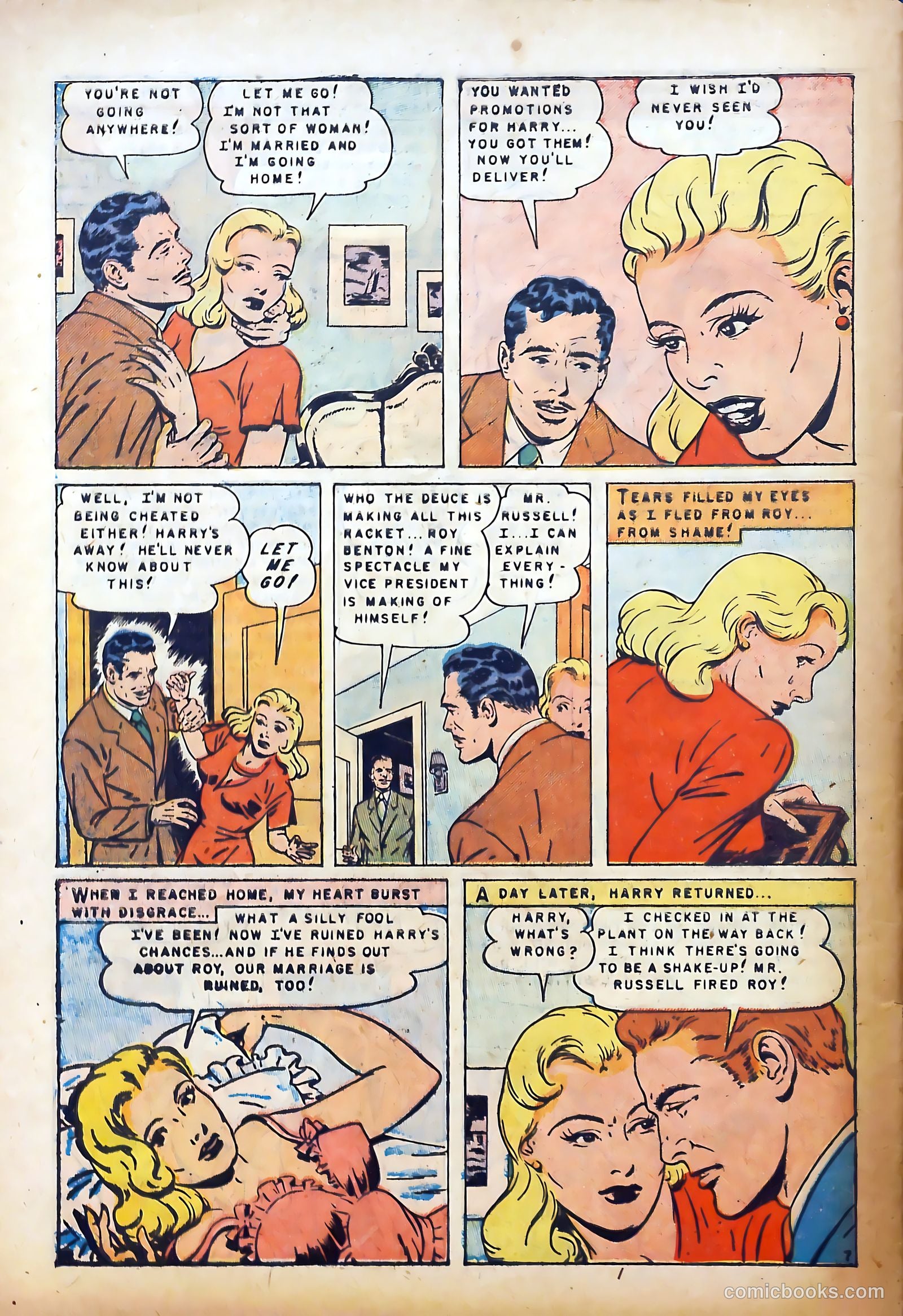 Realistic Romances #3 (1951) — page 32 of 36