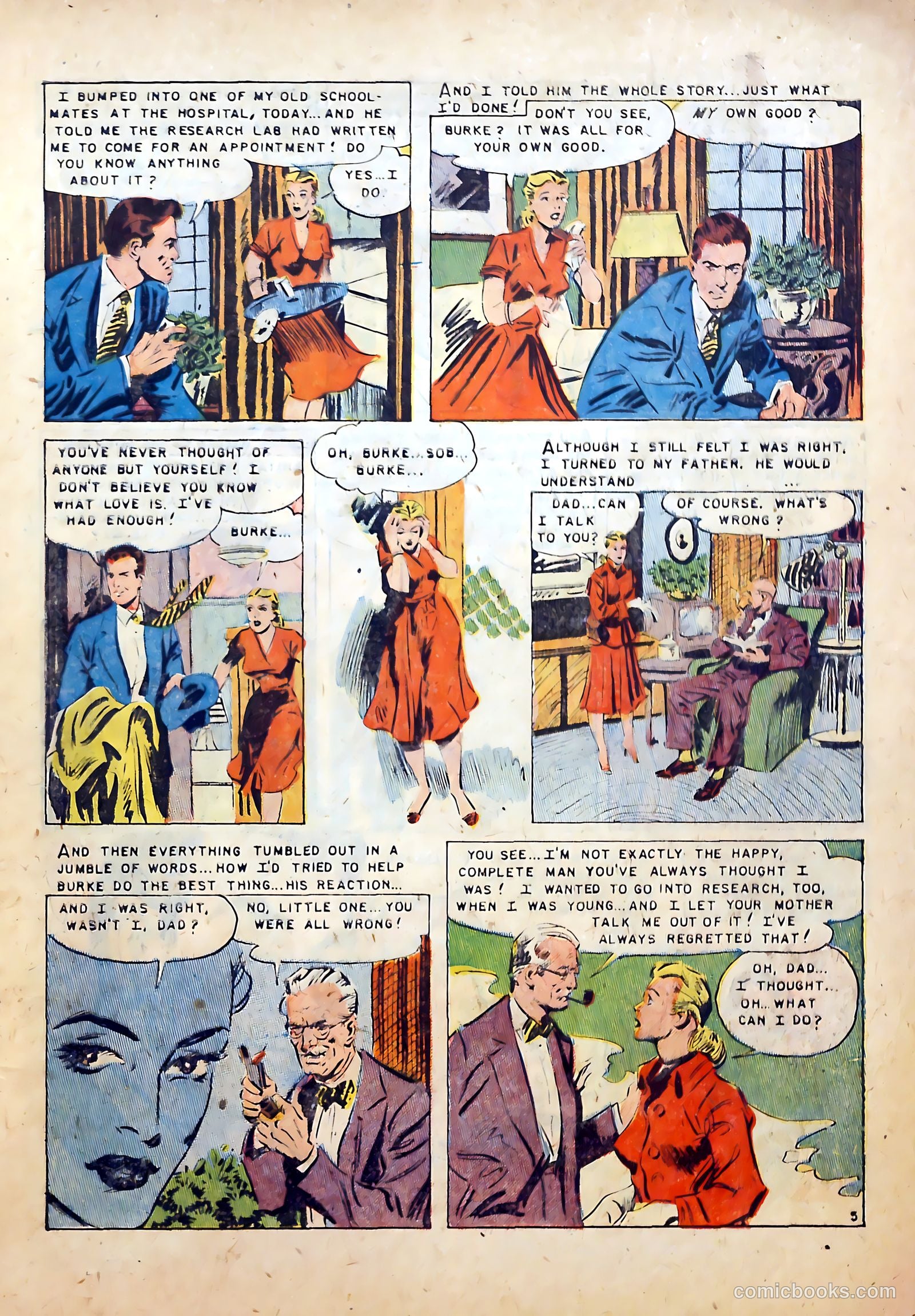 Realistic Romances #5 (1952) — page 7 of 36