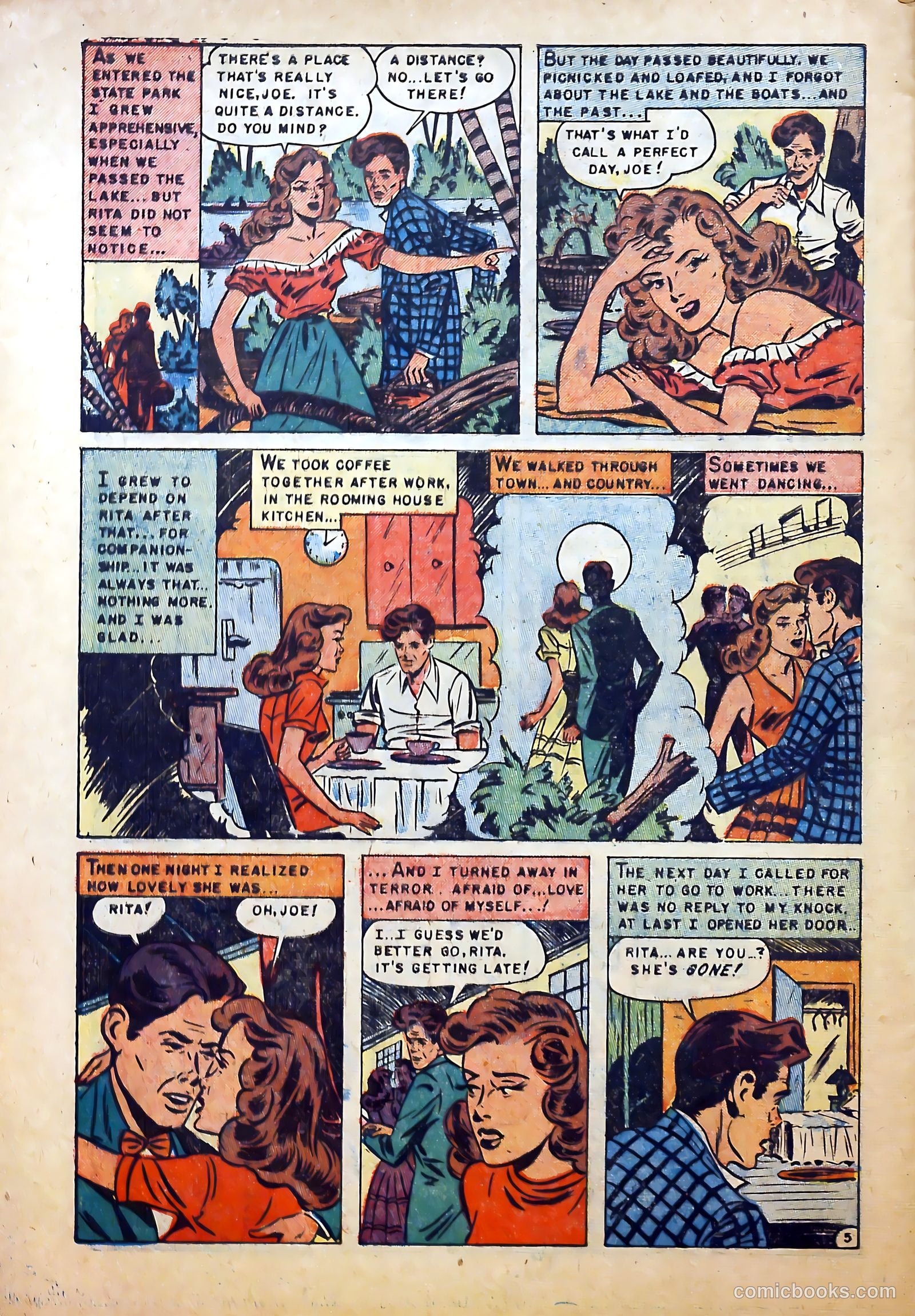Realistic Romances #5 (1952) — page 32 of 36