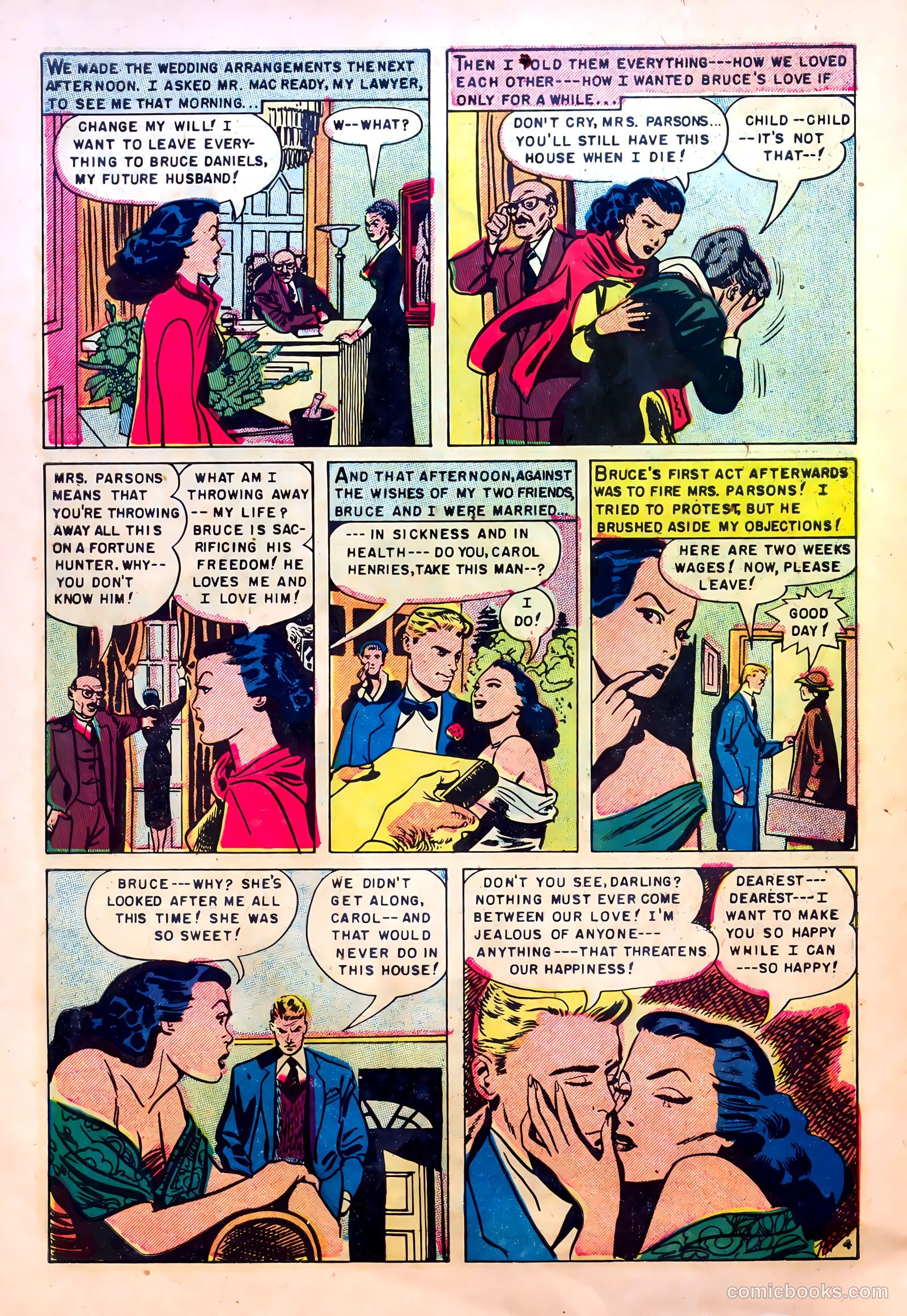 Realistic Romances #6 (1952) — page 30 of 36