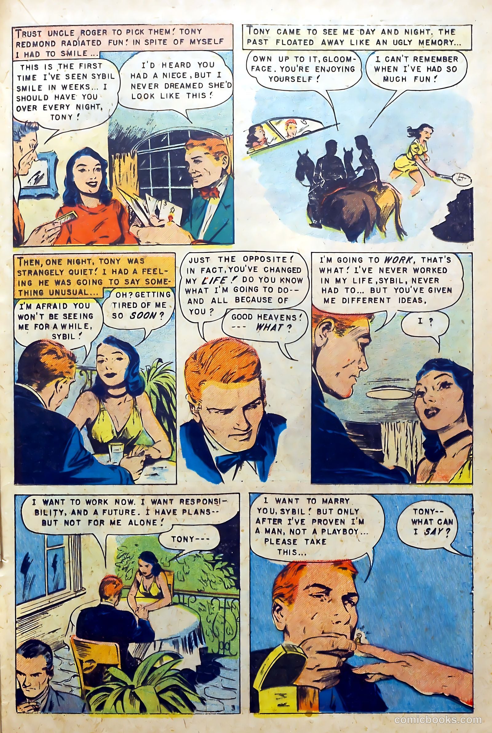 Realistic Romances #7 (1952) — page 21 of 36