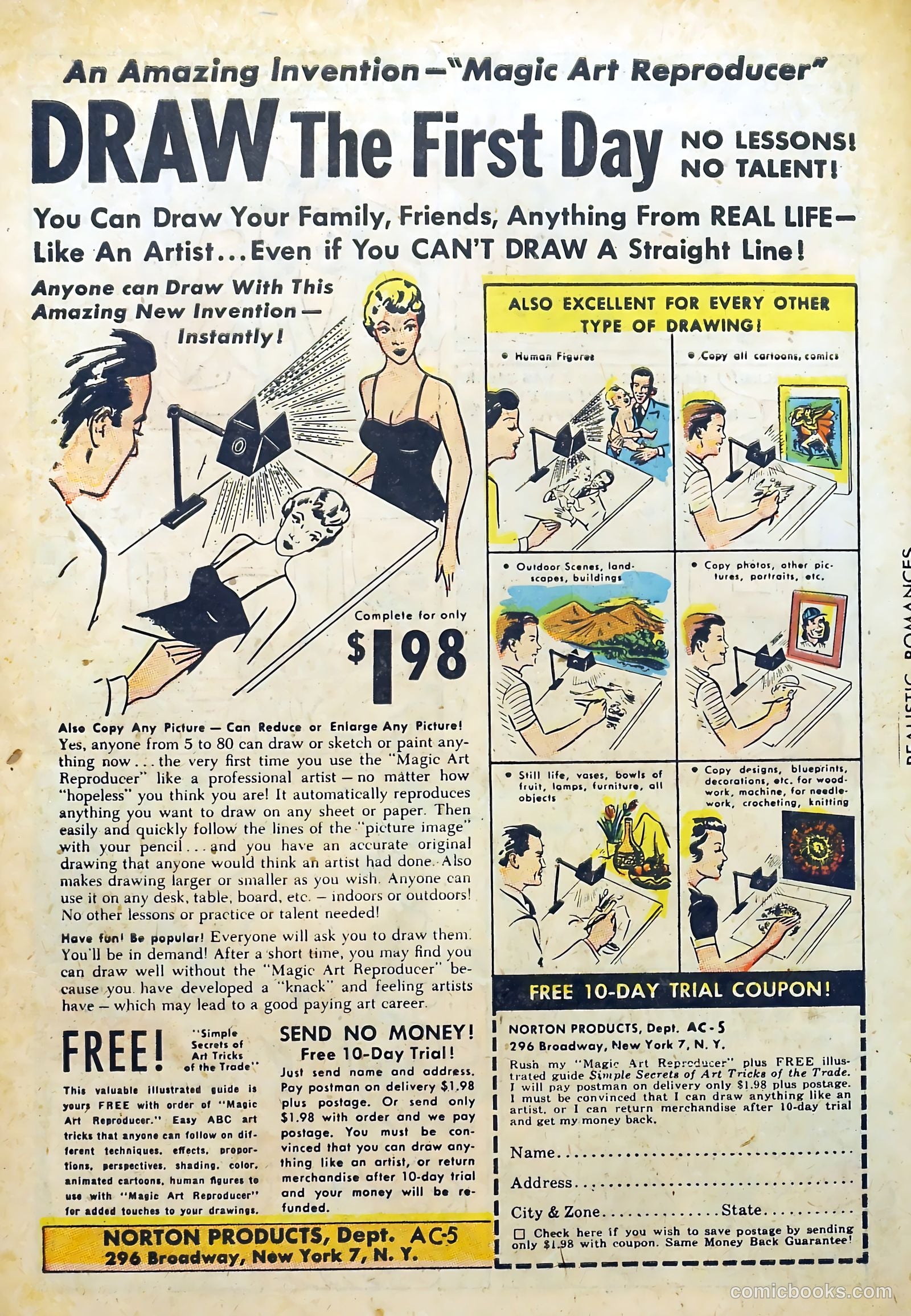 Realistic Romances #7 (1952) — page 34 of 36