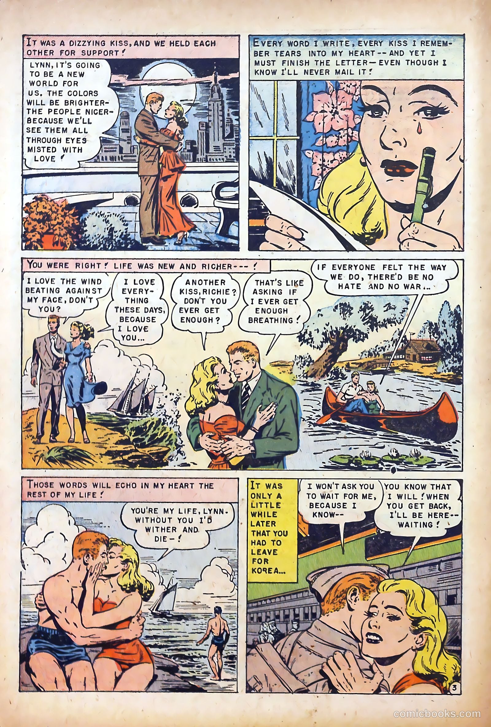 Realistic Romances #8 (1952) — page 30 of 36
