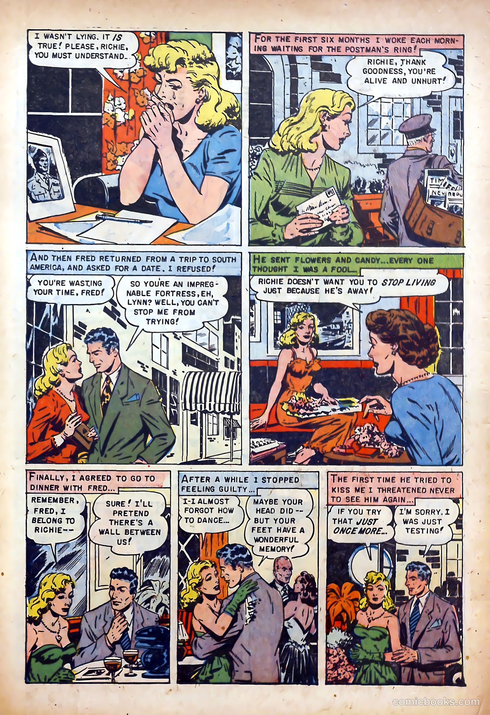 Realistic Romances #8 (1952) — page 31 of 36
