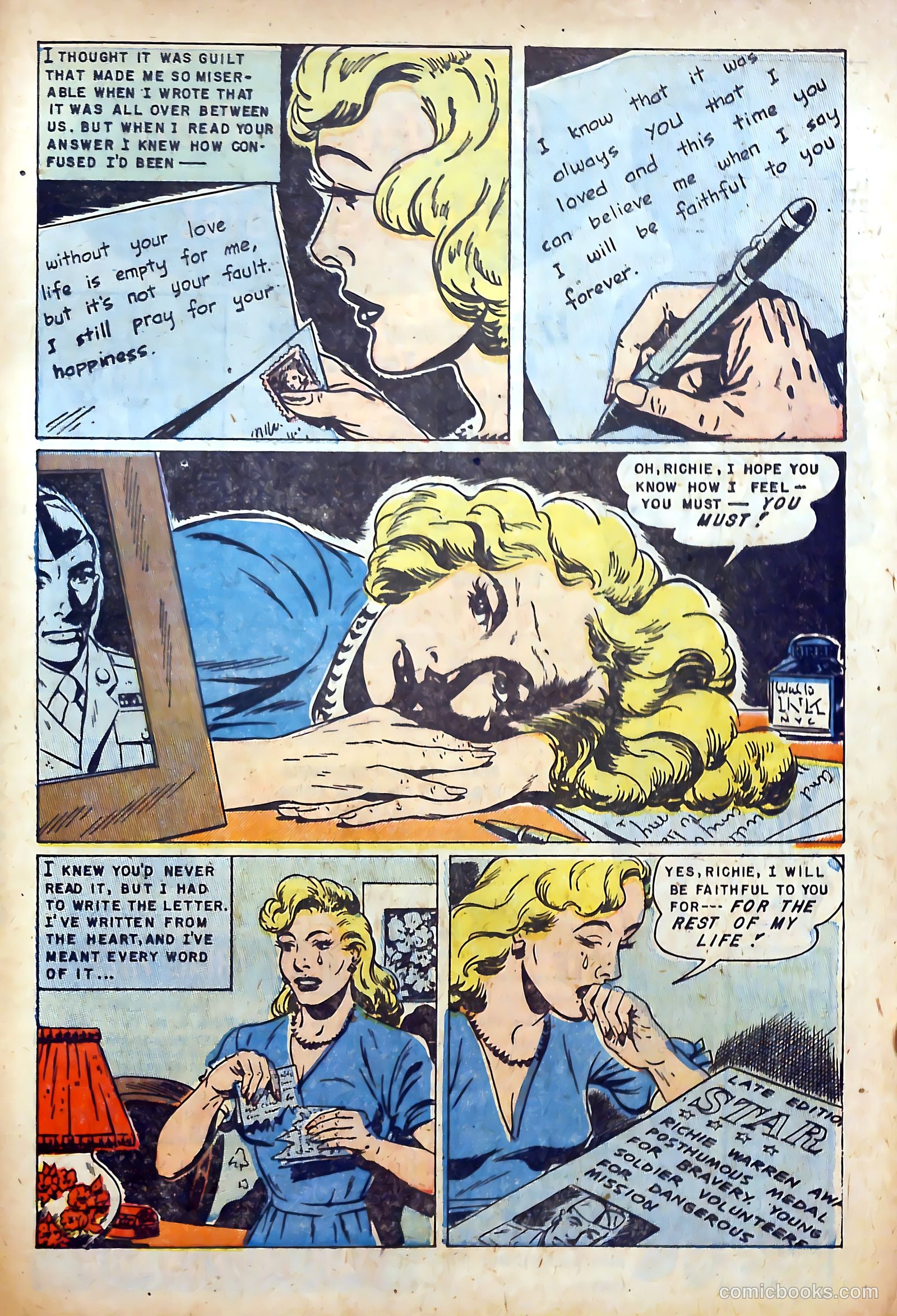 Realistic Romances #8 (1952) — page 33 of 36