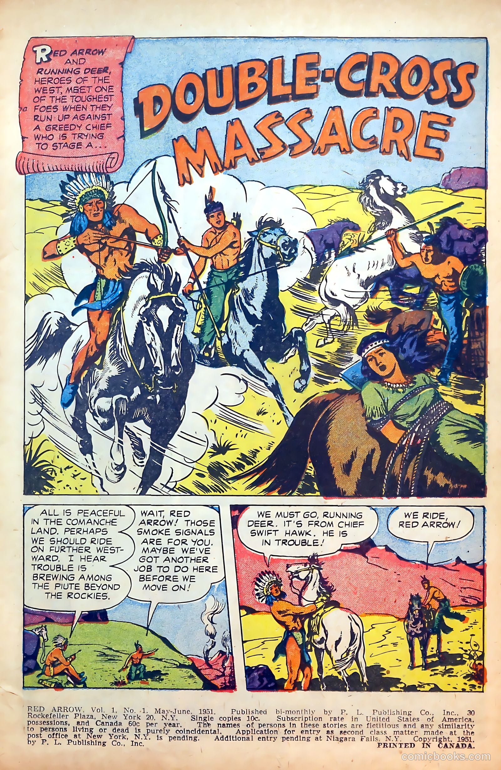 Red Arrow #1 (1951) — page 3 of 36