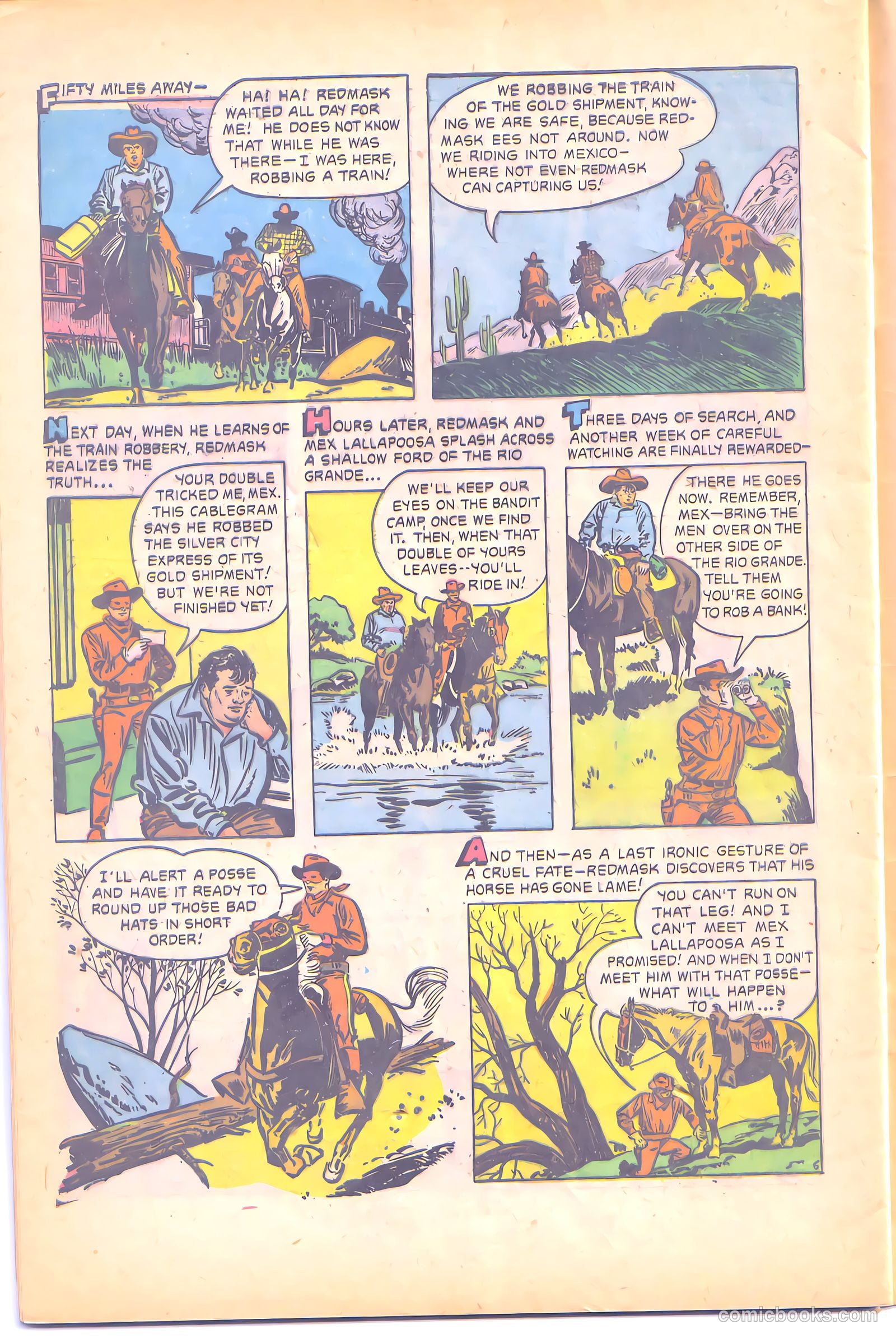 Red Mask #1 (1958) — page 32 of 36