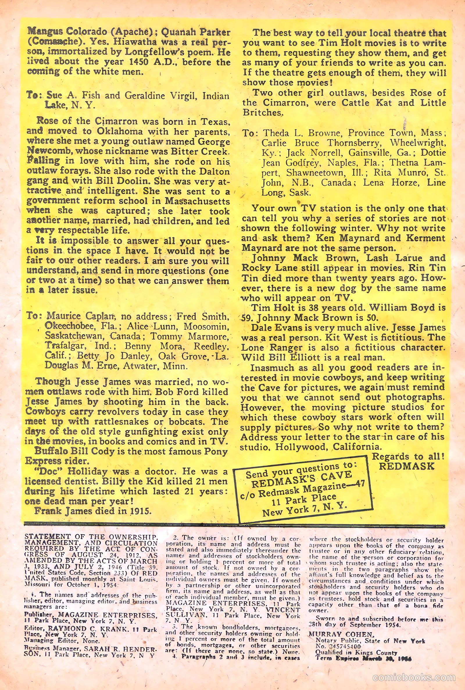 Red Mask #47 (1955) — page 26 of 36