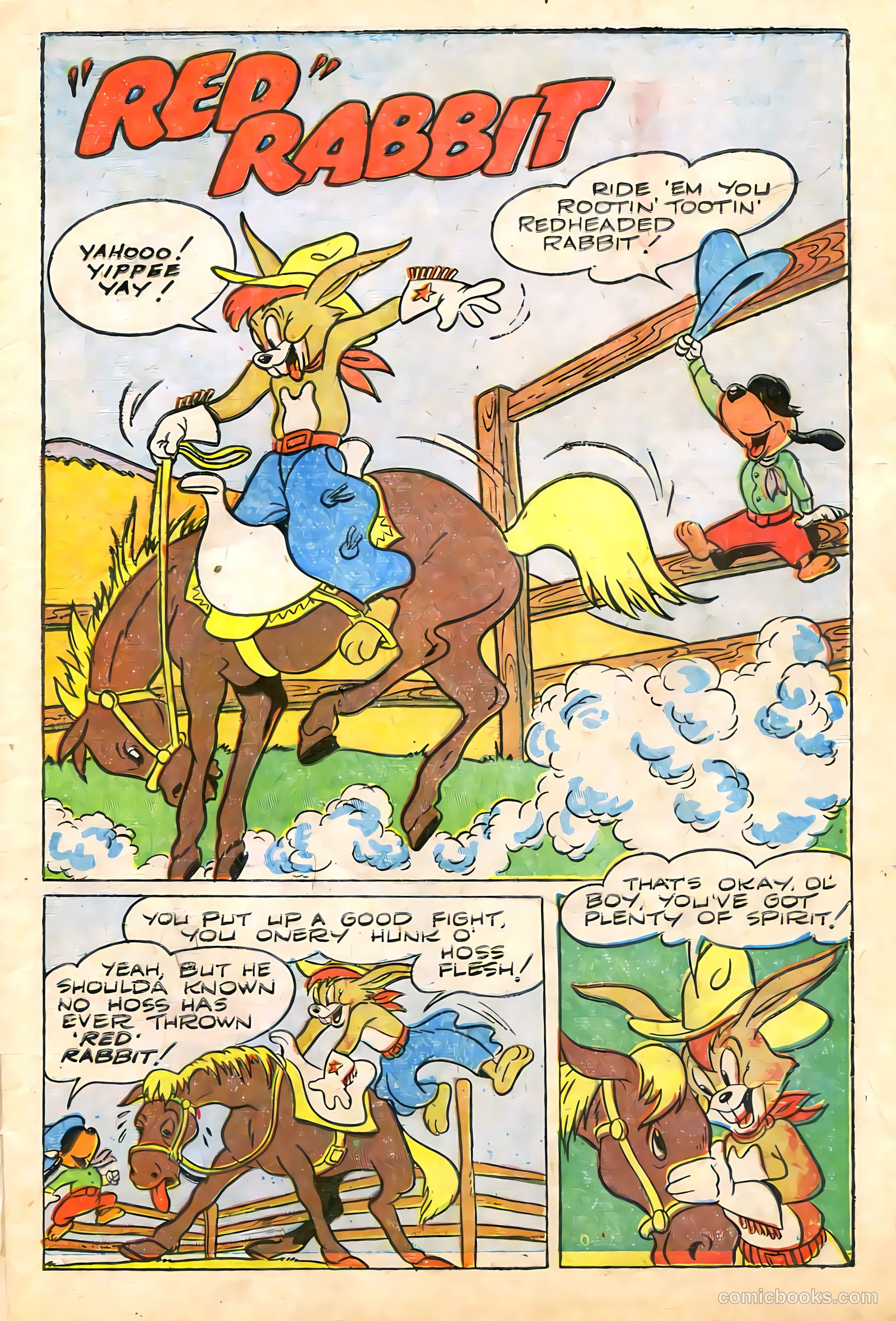 "Red" Rabbit Comics #10 (1949) — page 3 of 36