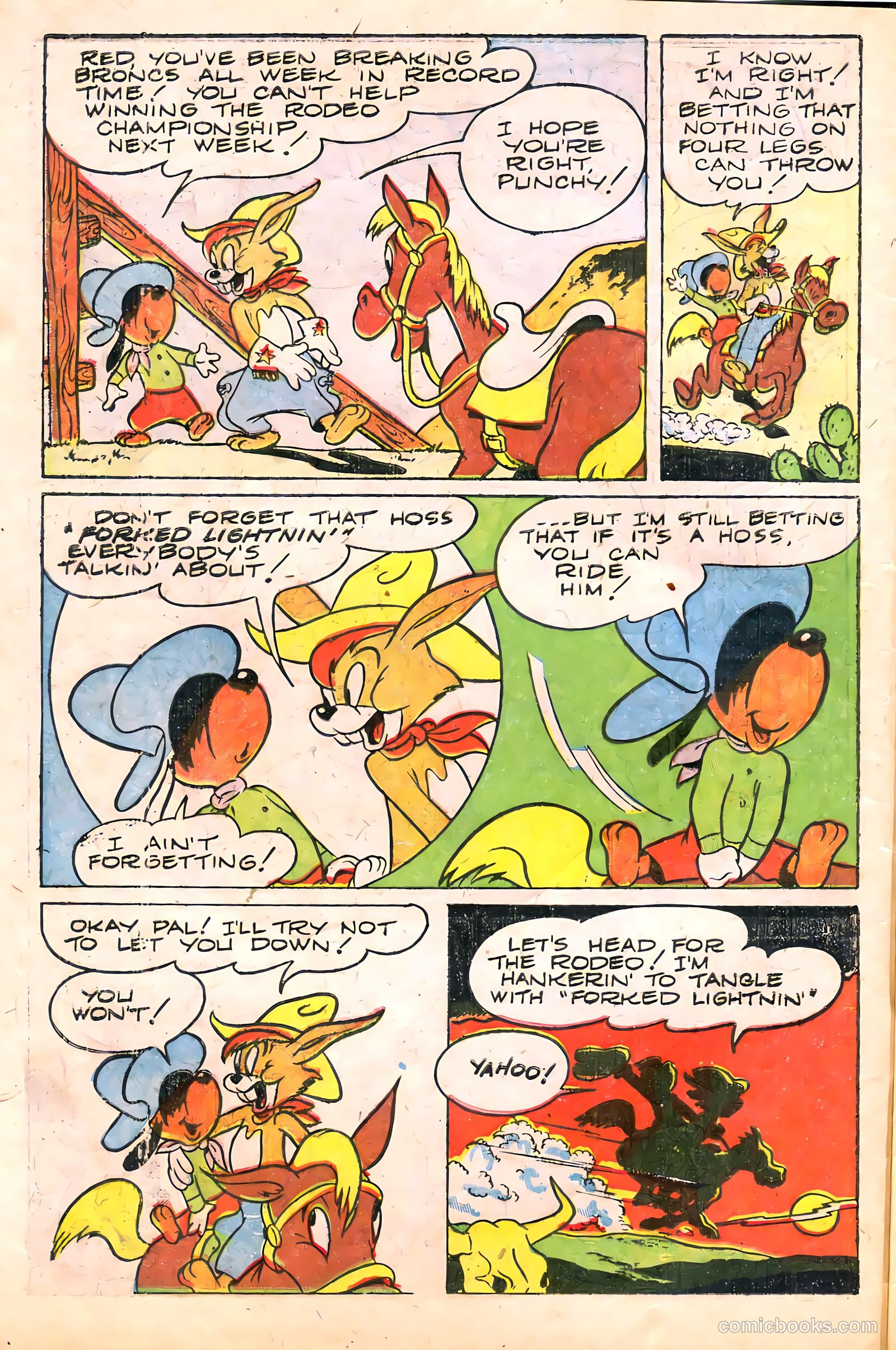 "Red" Rabbit Comics #10 (1949) — page 4 of 36