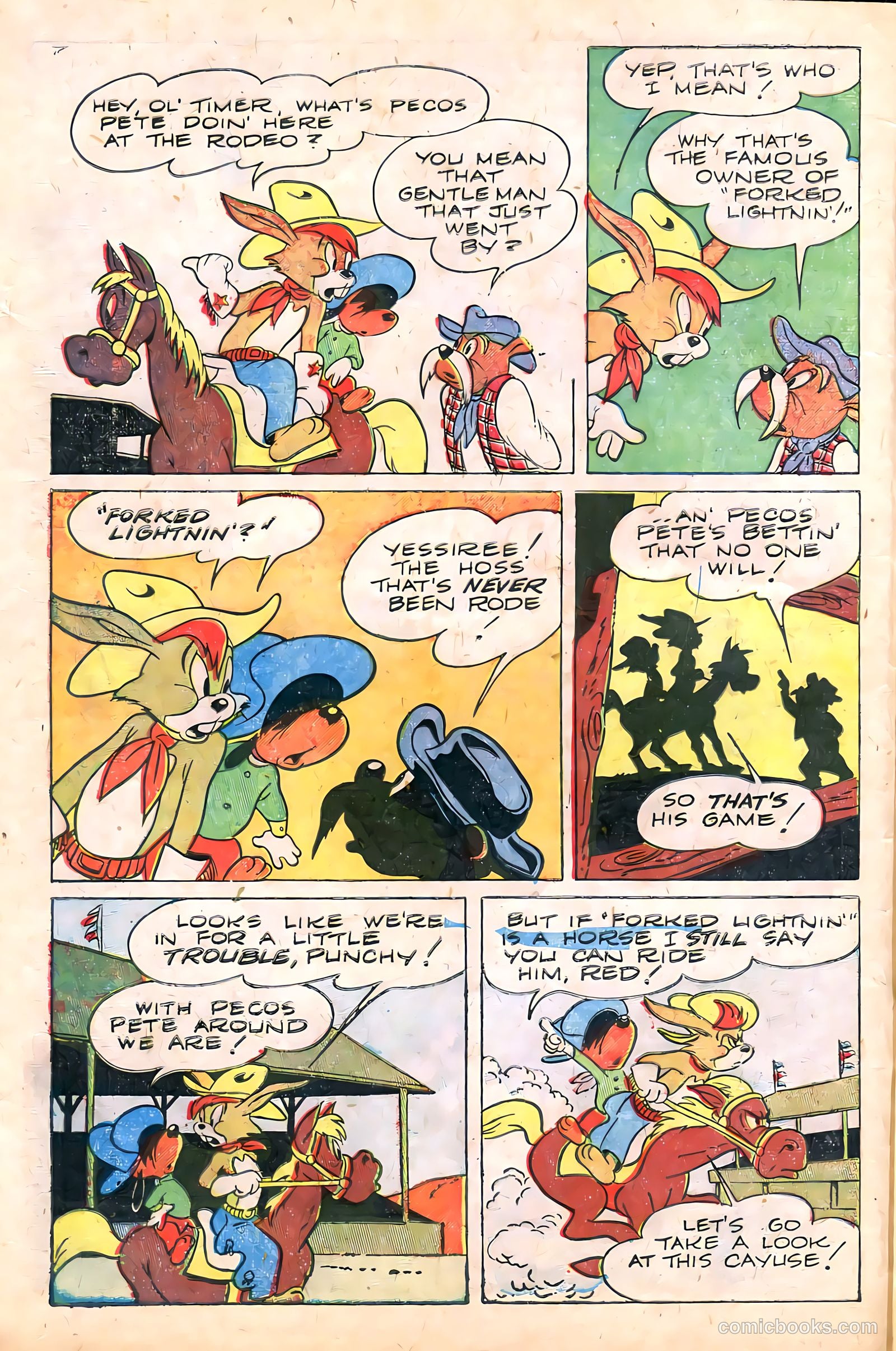 "Red" Rabbit Comics #10 (1949) — page 6 of 36