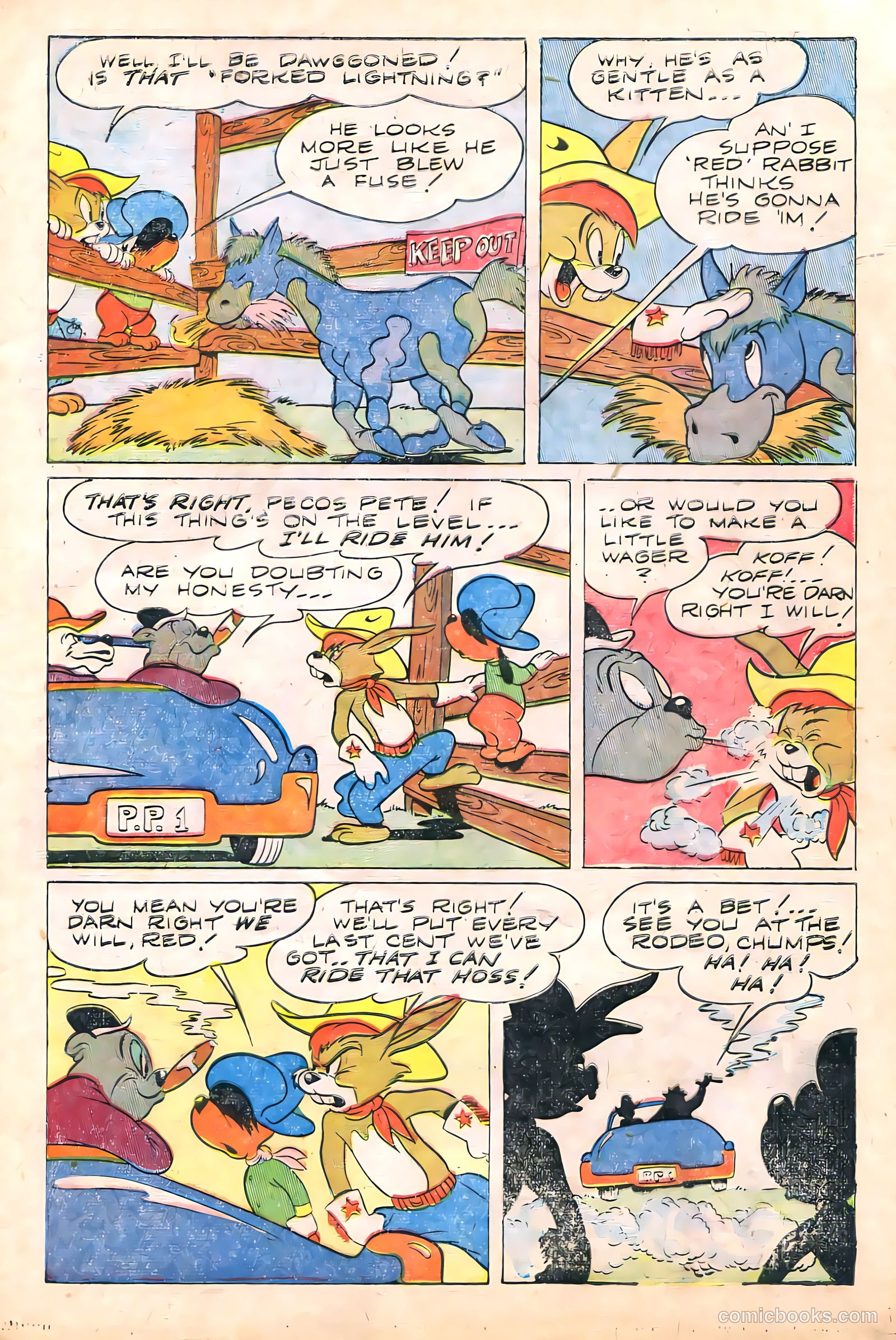 "Red" Rabbit Comics #10 (1949) — page 7 of 36