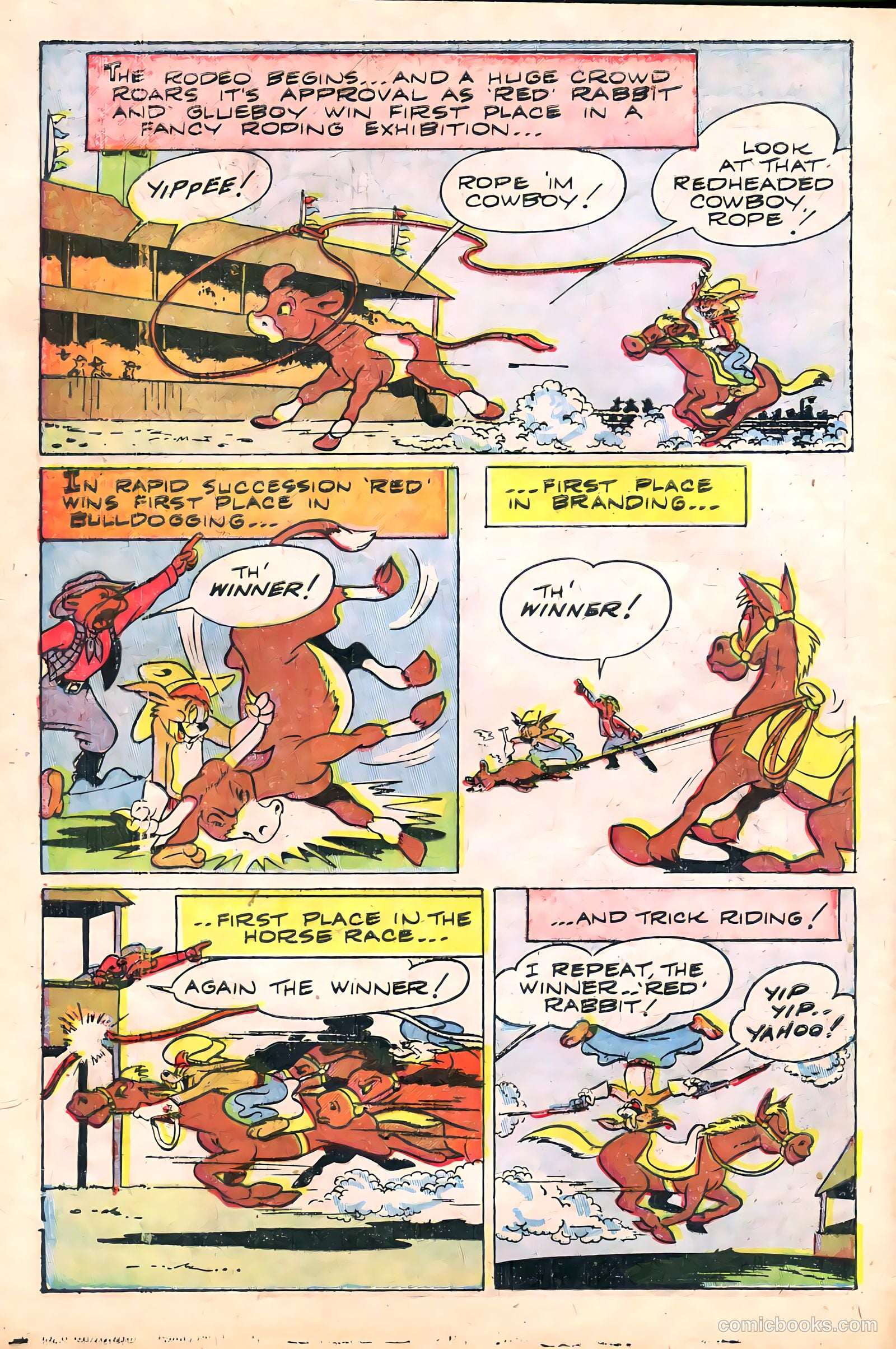 "Red" Rabbit Comics #10 (1949) — page 8 of 36