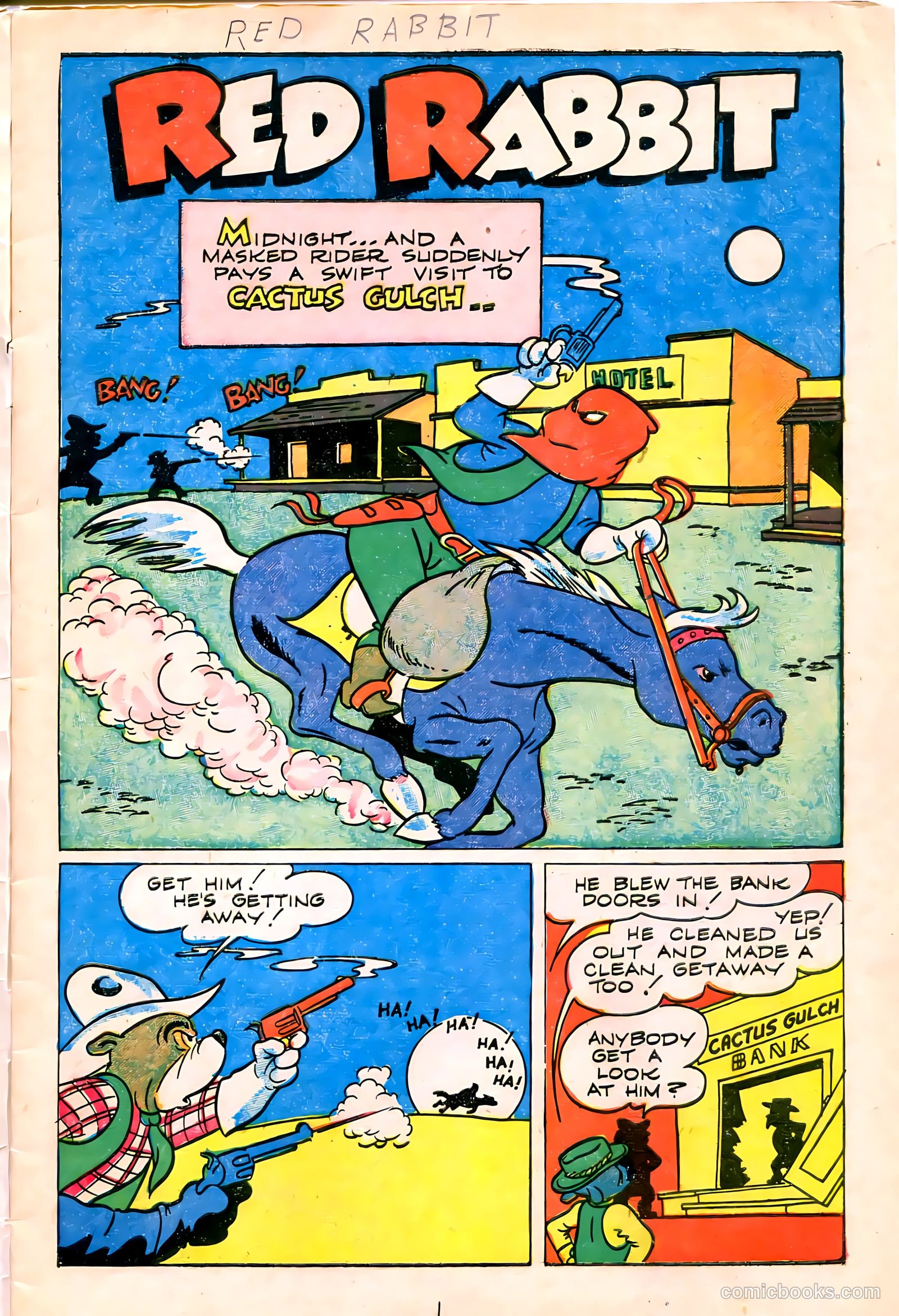"Red" Rabbit Comics #11 (1949) — page 3 of 36