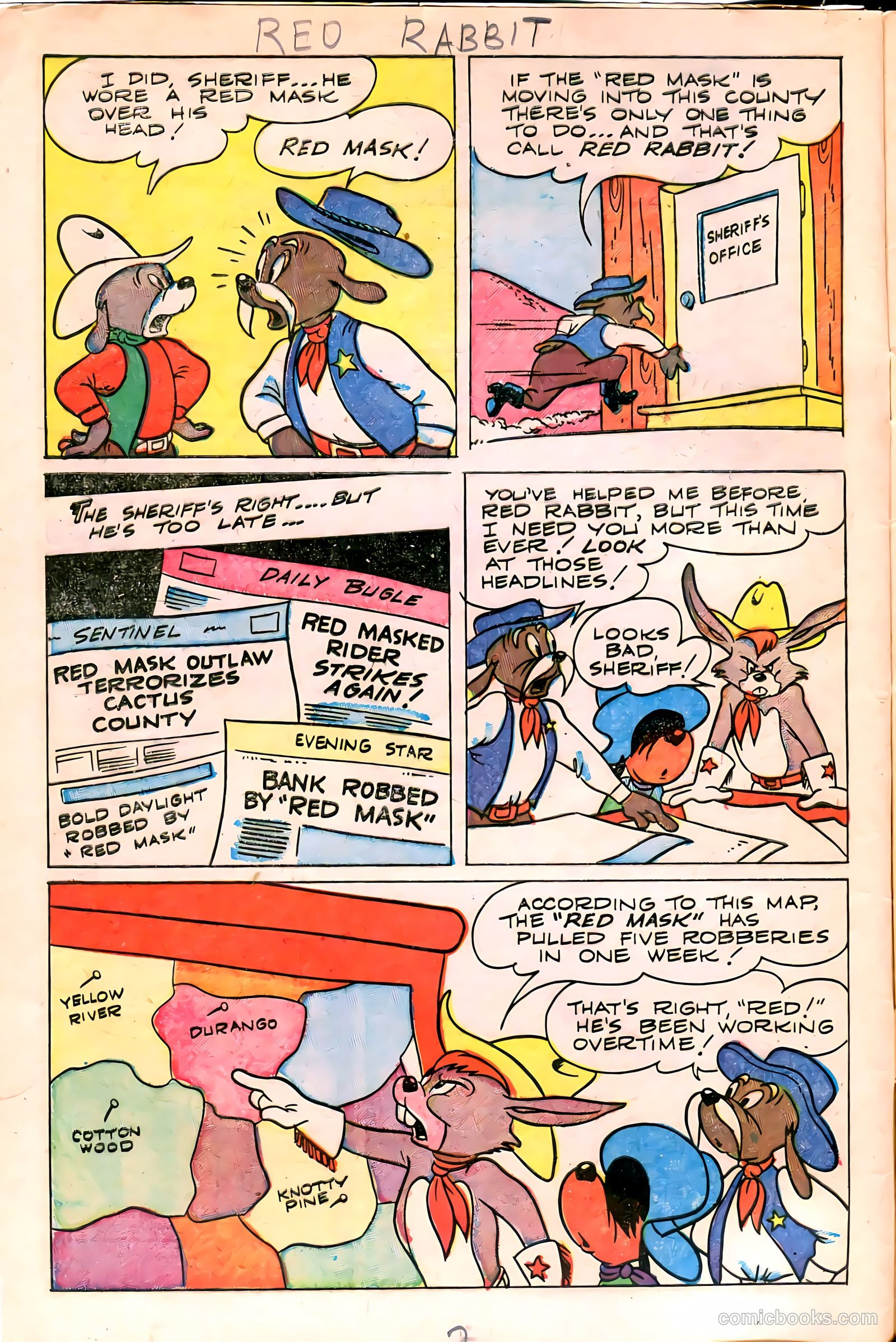 "Red" Rabbit Comics #11 (1949) — page 4 of 36