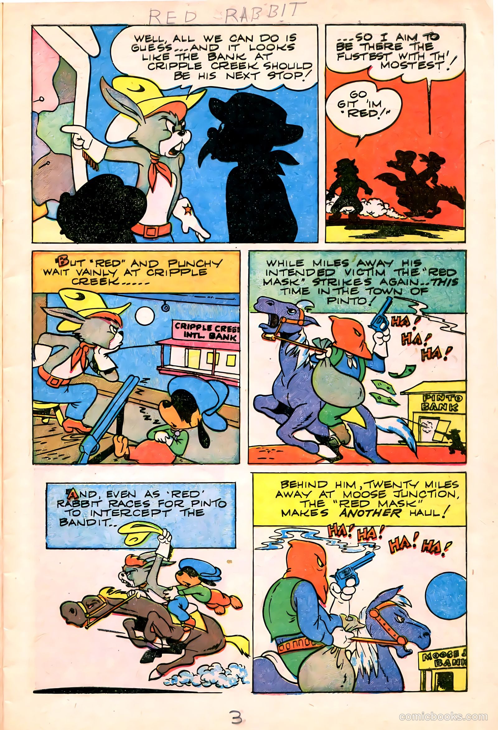 "Red" Rabbit Comics #11 (1949) — page 5 of 36