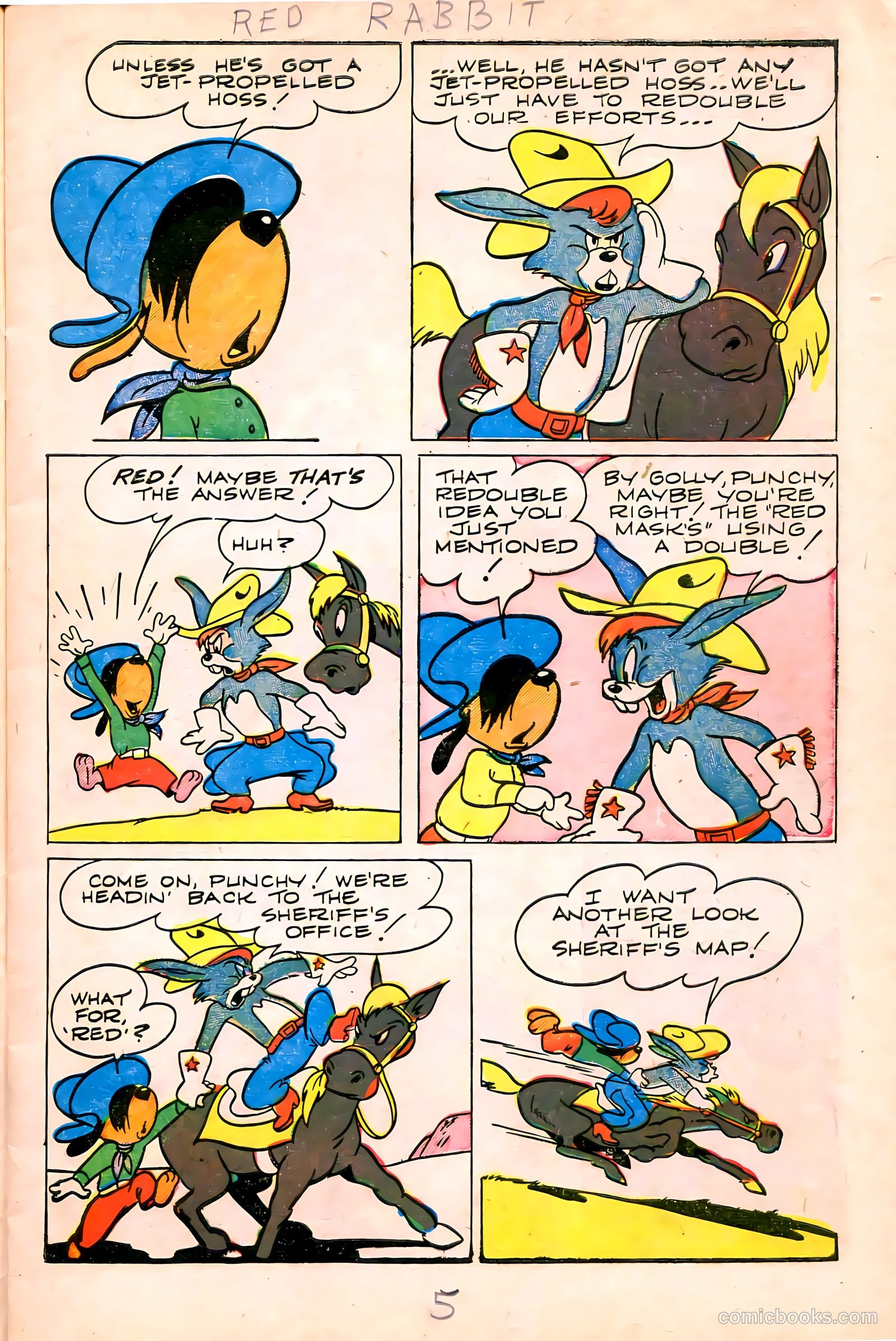 "Red" Rabbit Comics #11 (1949) — page 7 of 36