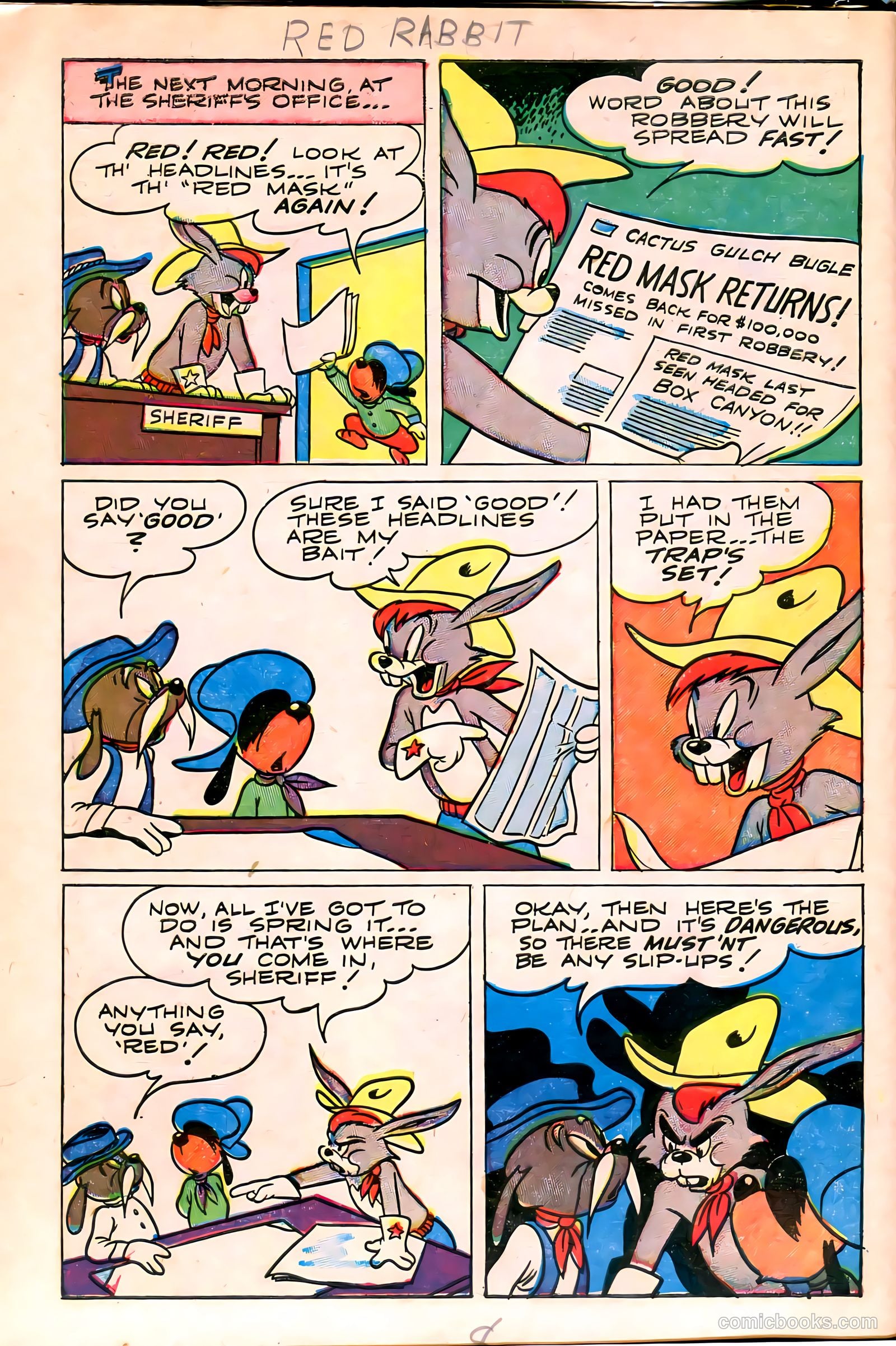 "Red" Rabbit Comics #11 (1949) — page 10 of 36