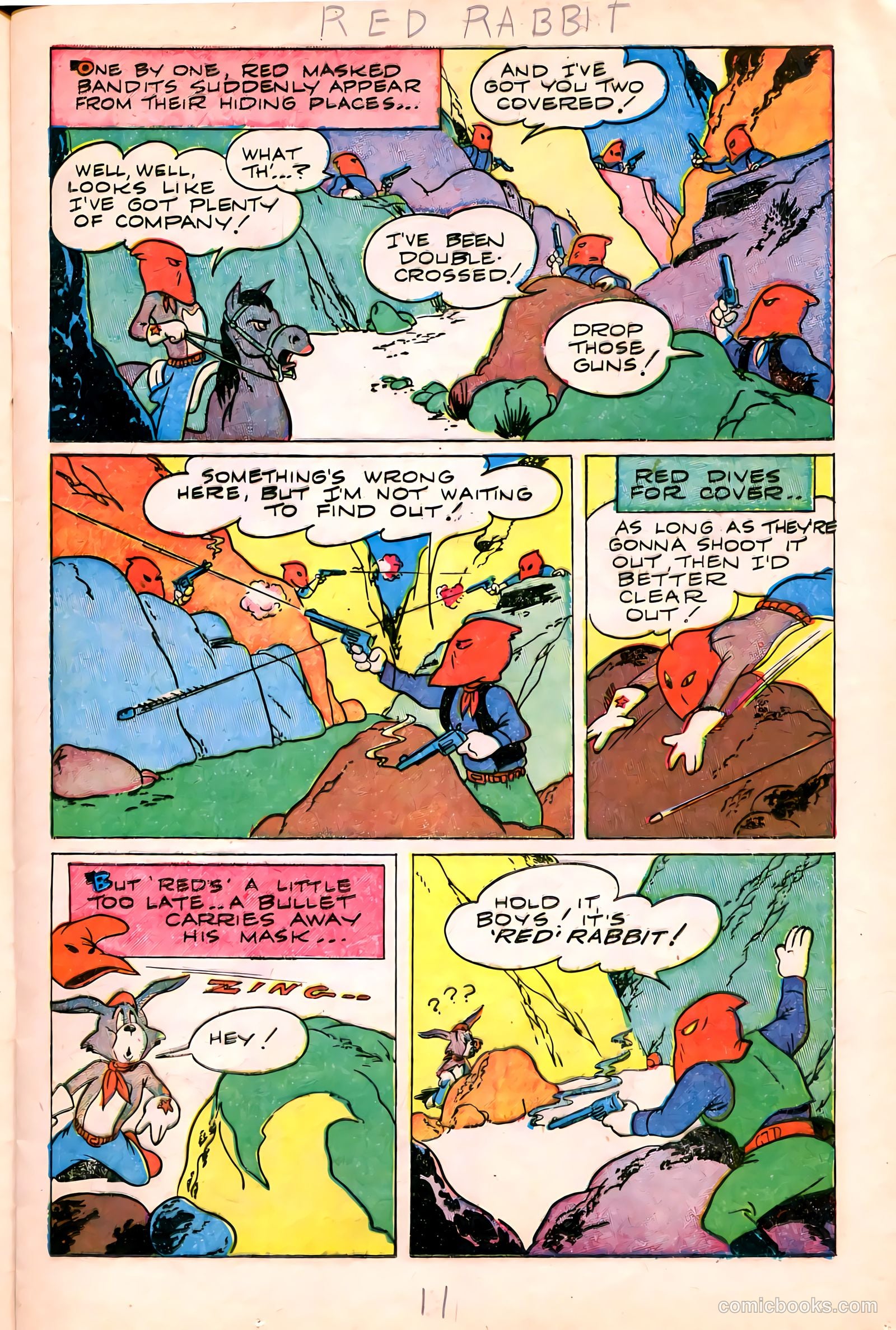 "Red" Rabbit Comics #11 (1949) — page 13 of 36