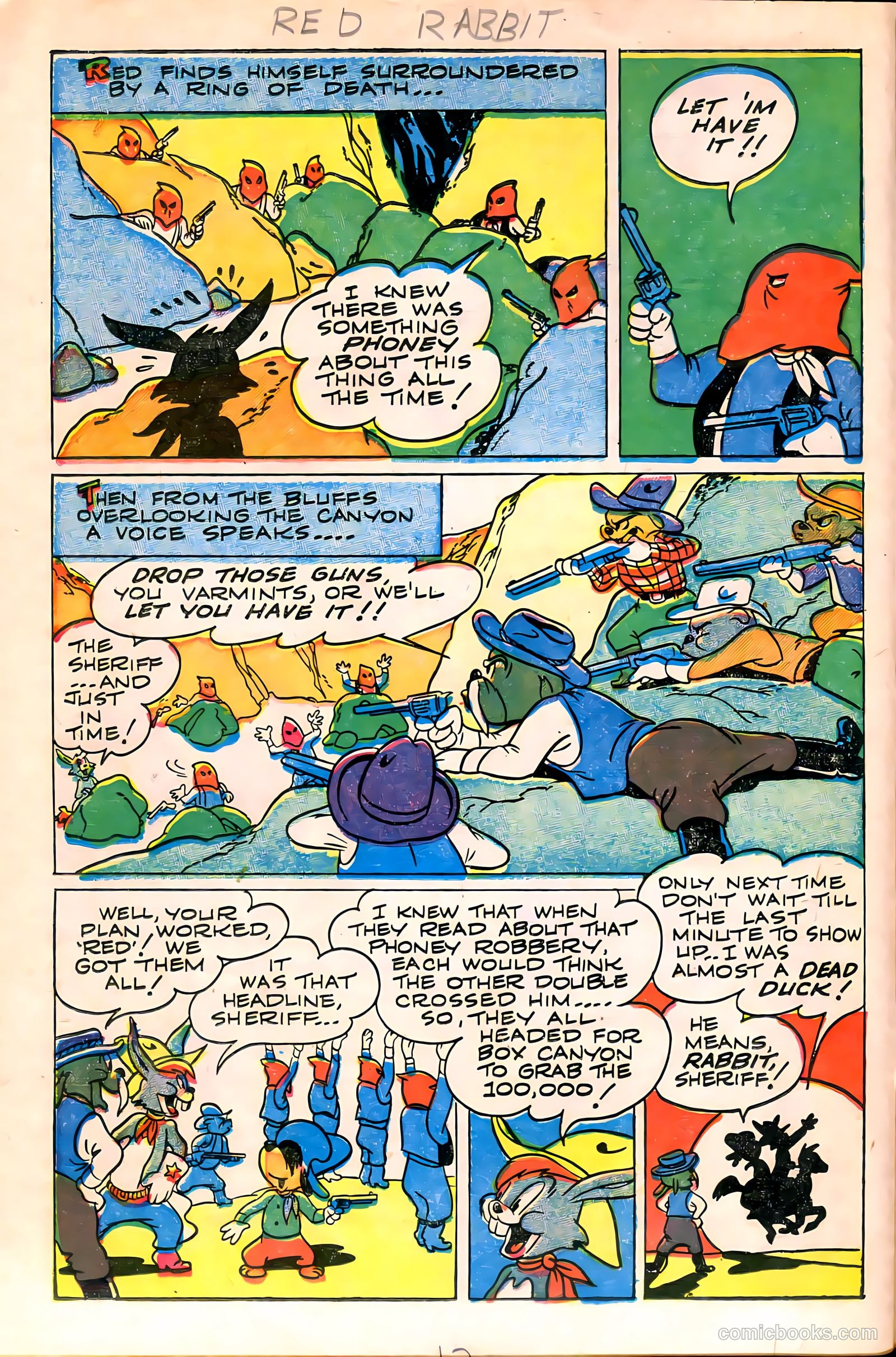 "Red" Rabbit Comics #11 (1949) — page 14 of 36